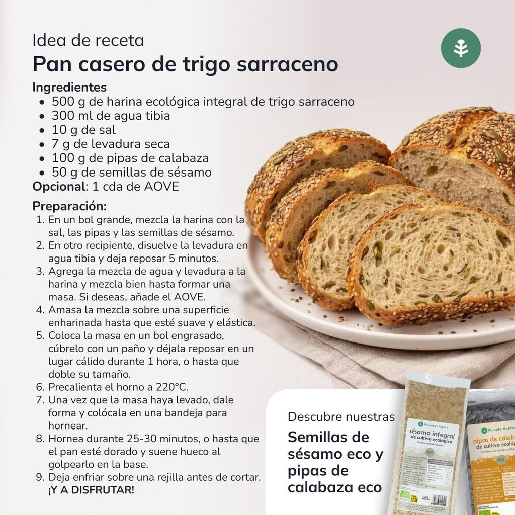 Buchweizenvollkornmehl Eco Planeta Huerto 5 Kg