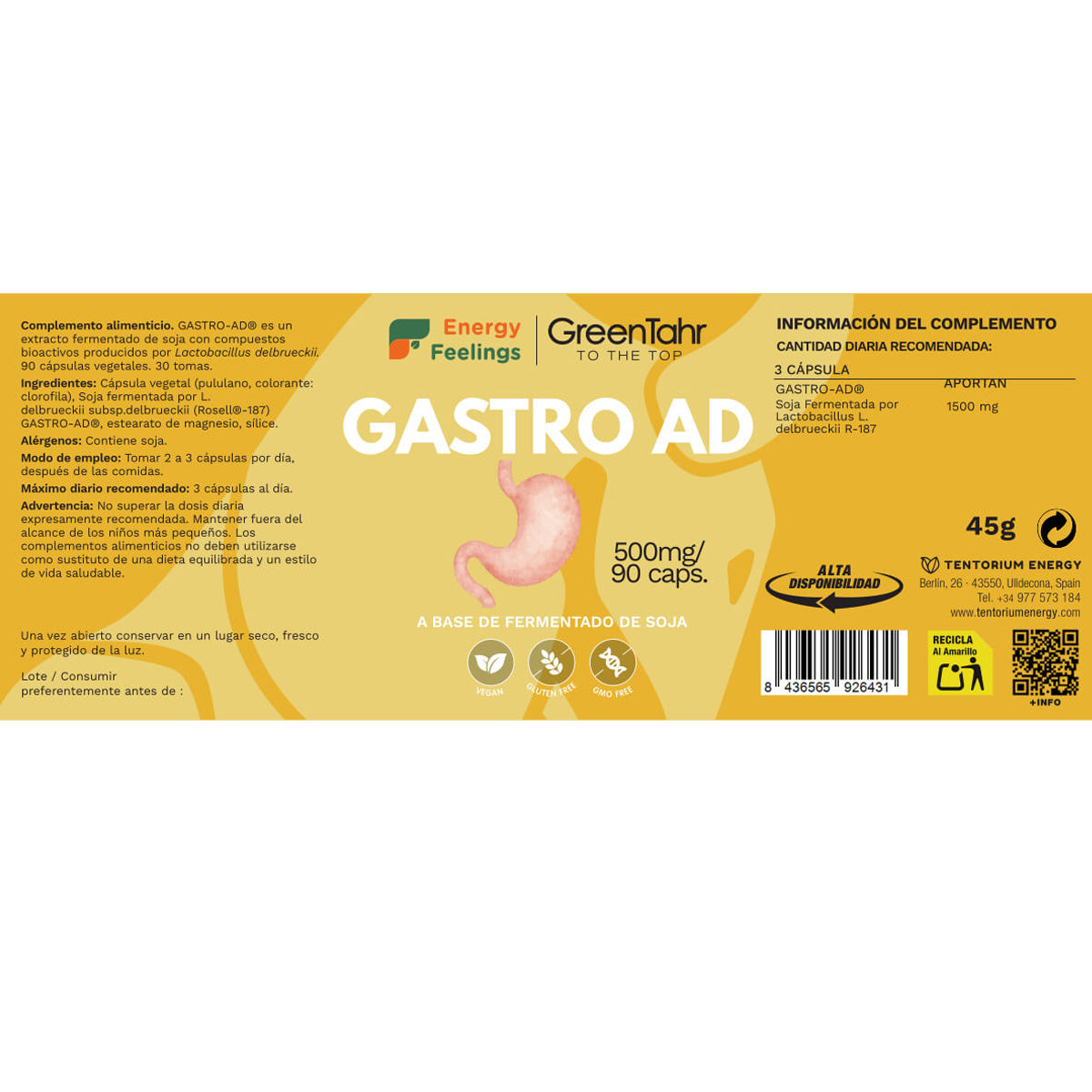 Gastro AD Energy Feelings 90 Kapseln