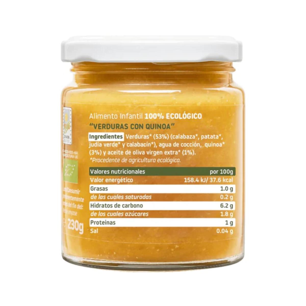 Petit pot de légumes au quinoa bio Smileat, 230 g