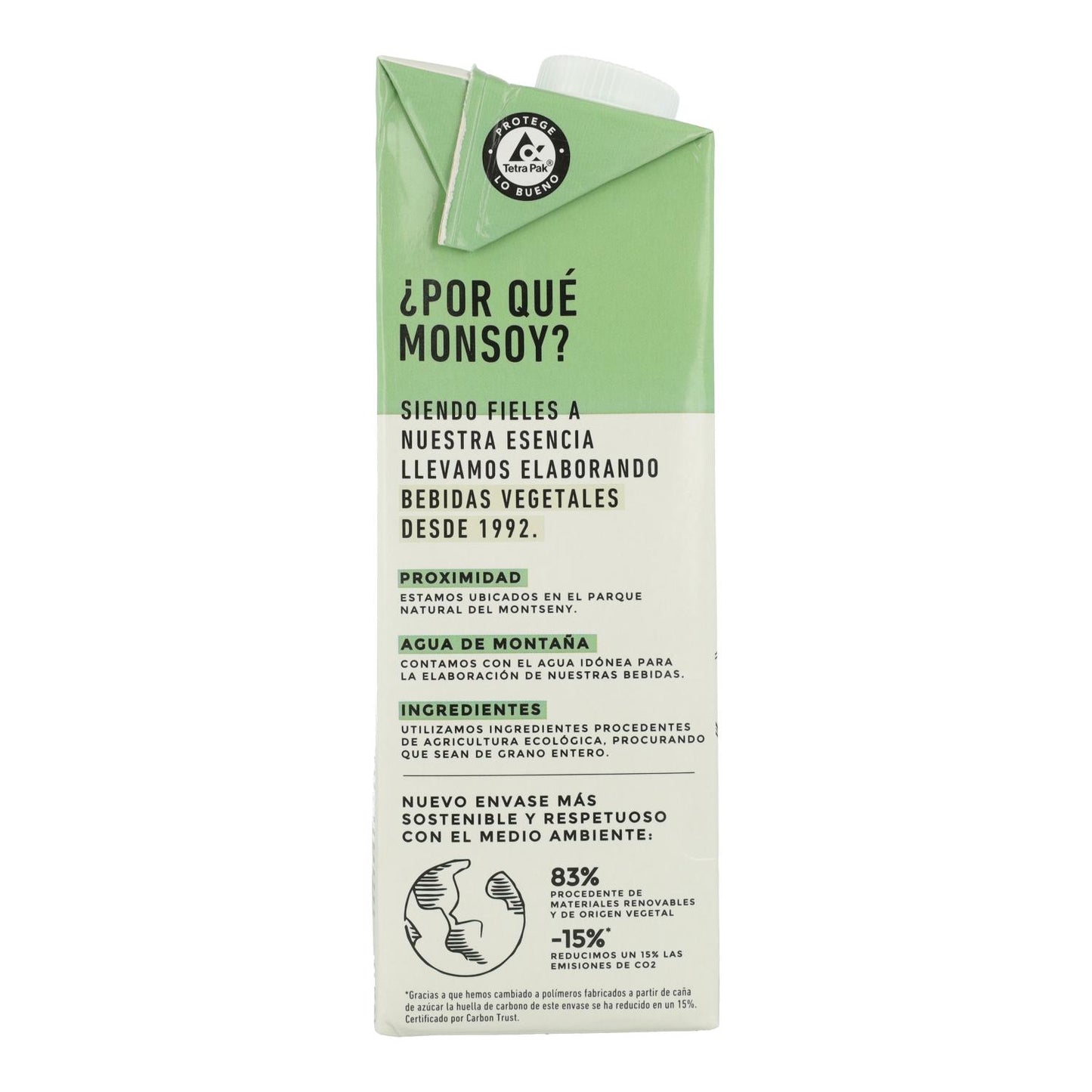 Pack 6 unités Boisson au soja BIO Monsoy, 1 L