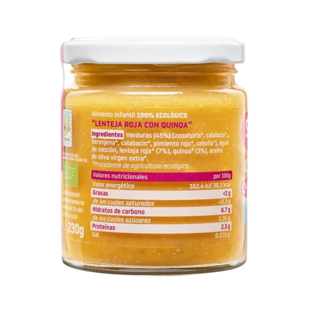 Pakket van 3 potjes biologische linzen met quinoa CA CHI TOS Smileat 230 g