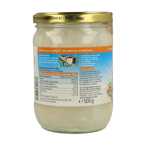 Pulpe de noix de coco bio Dr. Goerg 500 ml