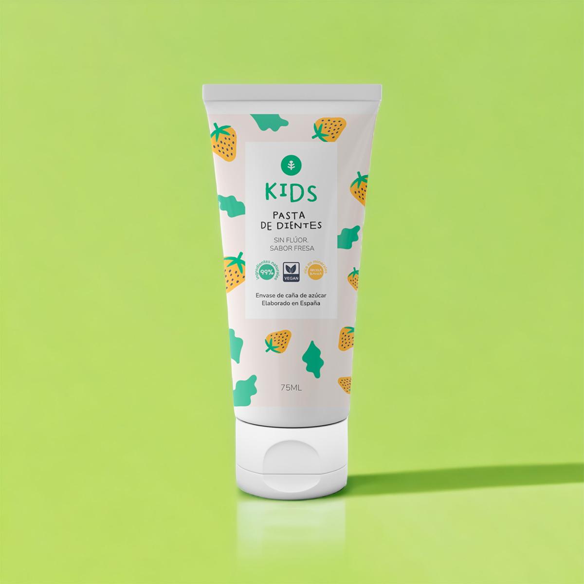 Fluoridevrije kindertandpasta Aardbei Planet Orchard 75 ml