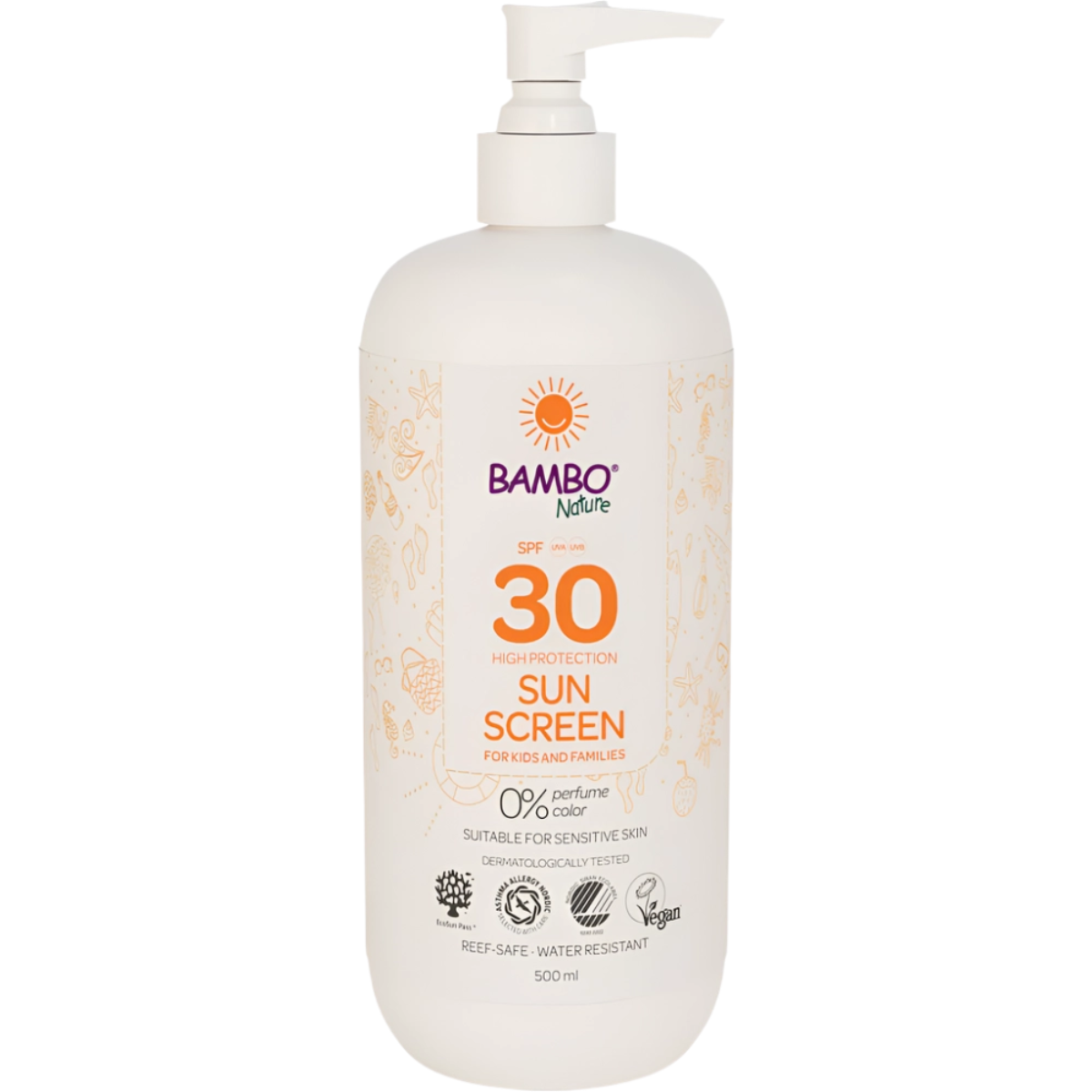 Crema solare protettiva per bambini SPF30 Bambo Nature 500 ml