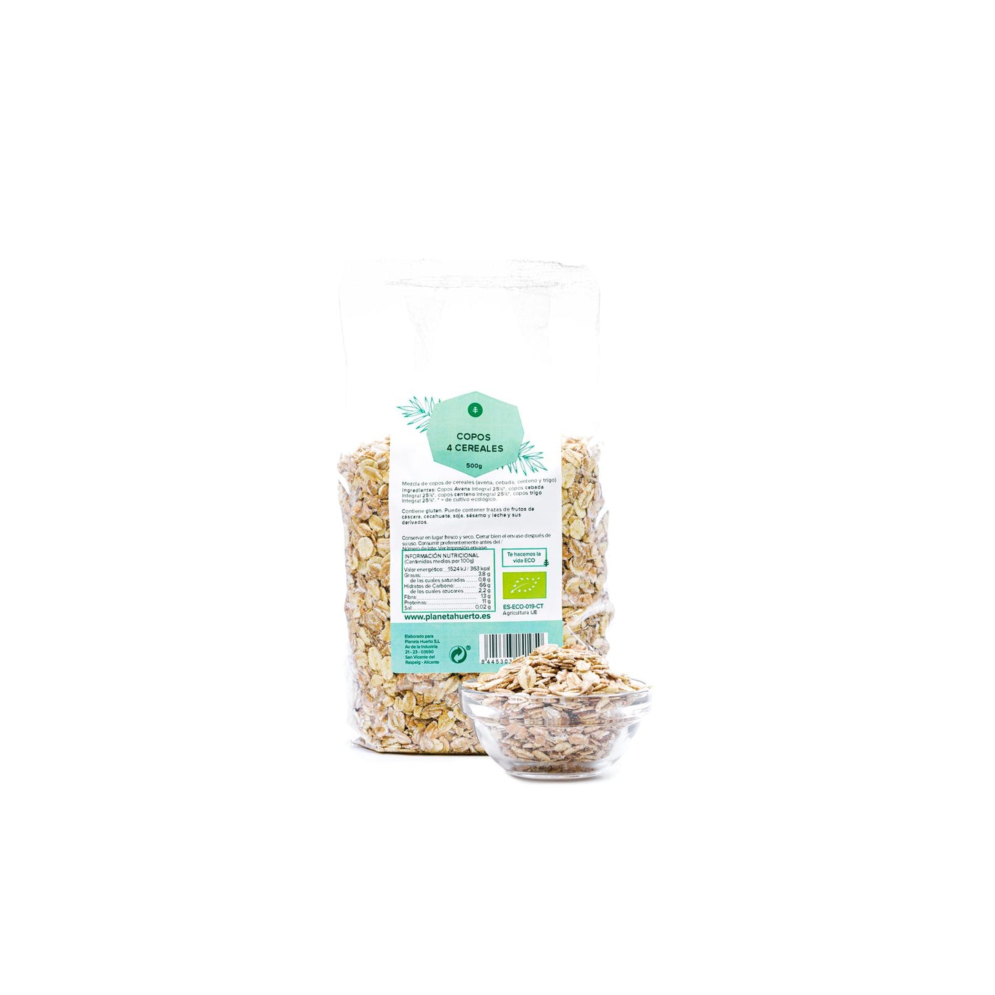 Fiocchi 4 cereali ECO Planeta Huerto 500 g