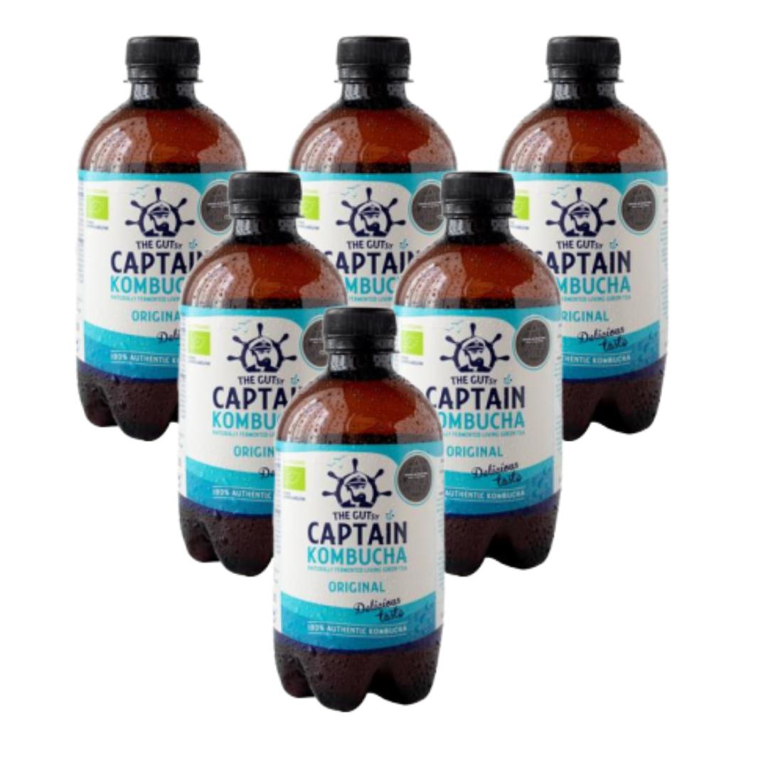 Pack 6 boissons Kombucha BIO originales Captain Kombucha 6 L