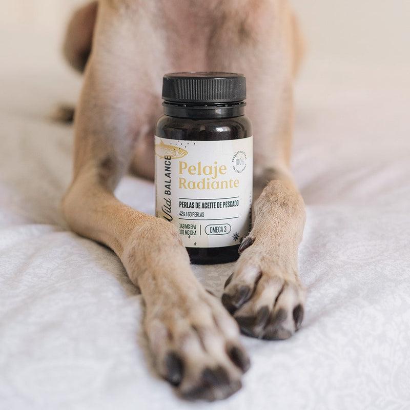 Pelo splendente Capsule Omega 3 naturali per animali domestici Wild Balance 60 perle