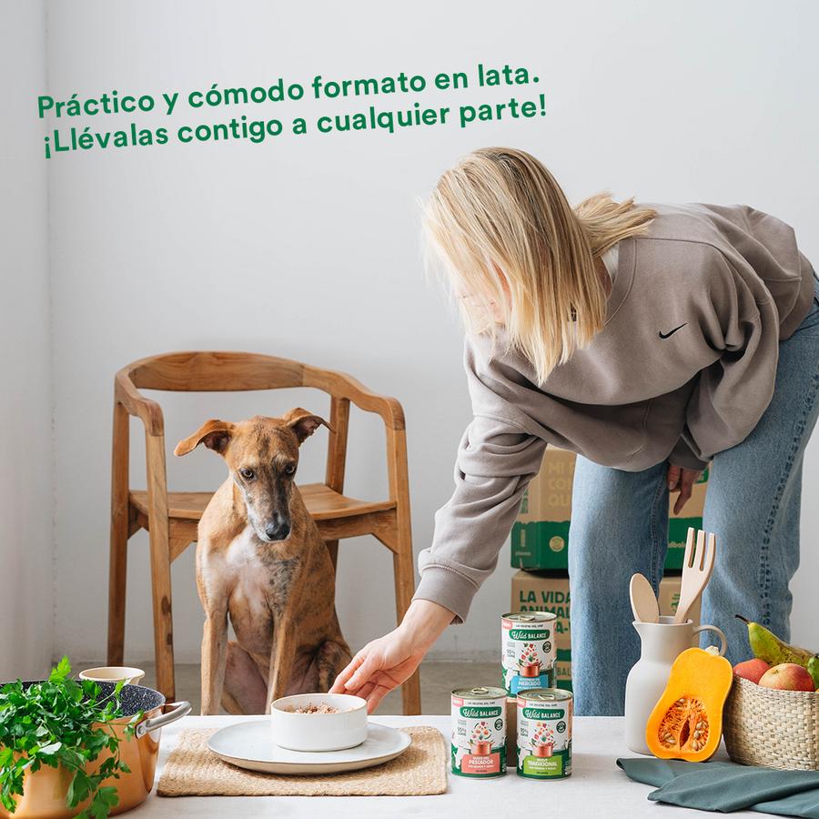 Barattolo completo Ragù tradizionale di manzo e pollo per cani Wild Balance 400 g