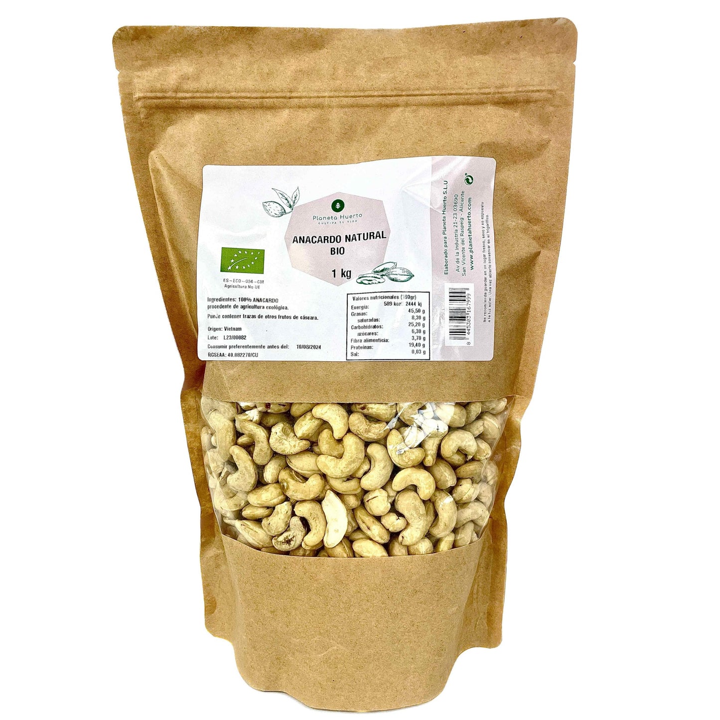 Anacardi naturali ECO Planeta Huerto 1 kg