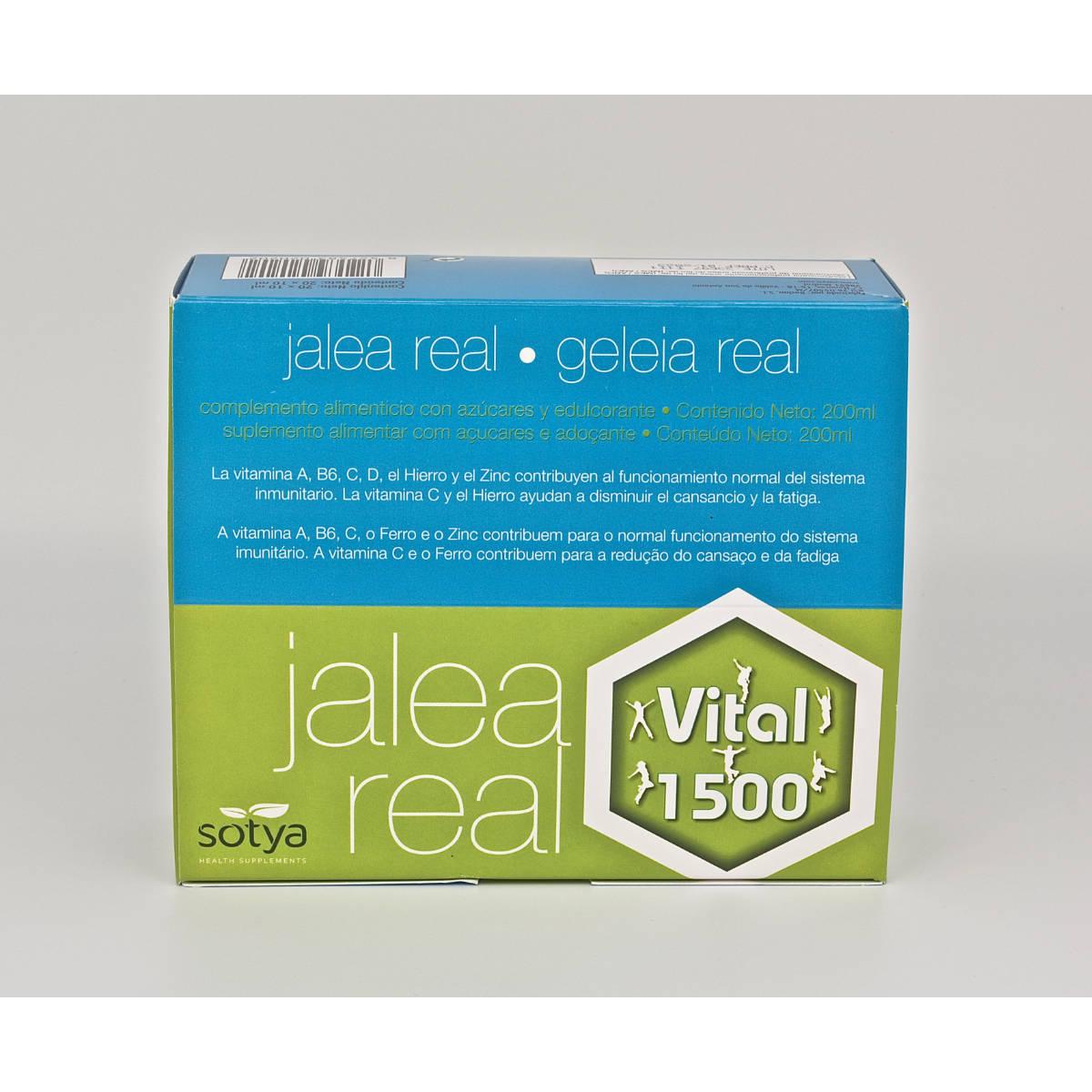 Vital Royal Jelly 1500 Sotya 10 ml Glass Ampoules 20U