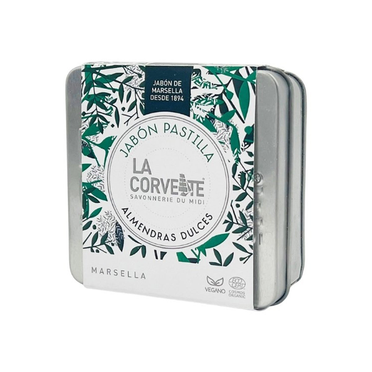Coffret cadeau métallique Savon Amandes Douces La Corvette