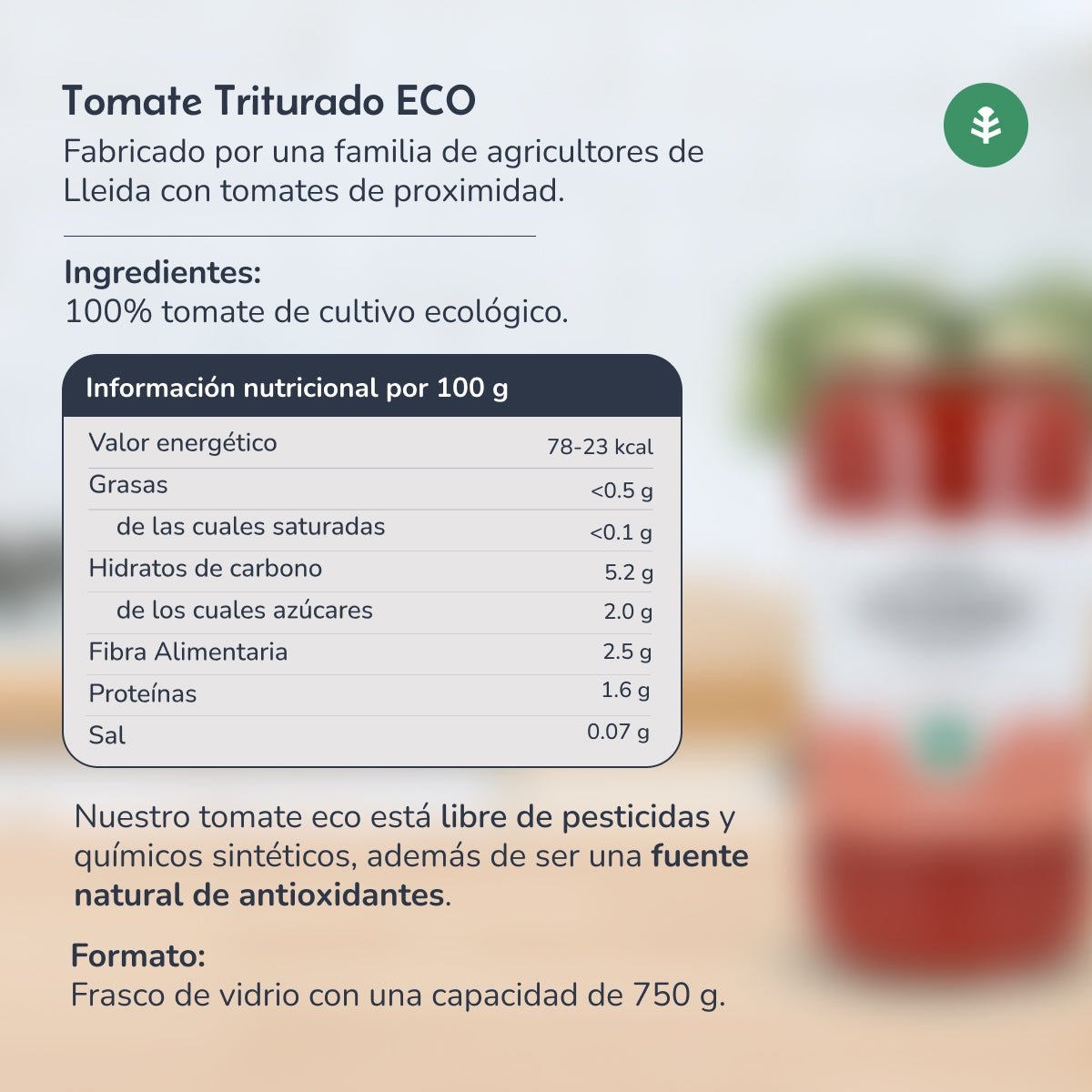 Geplette tomaat ECO Planeta Huerto 670 g