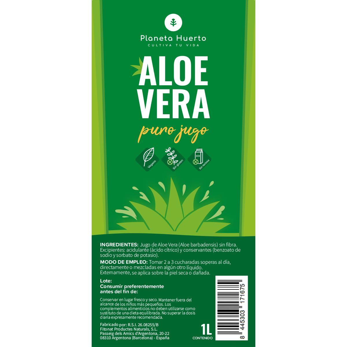 Jus d'Aloe Vera Planeta Huerto 1 L.