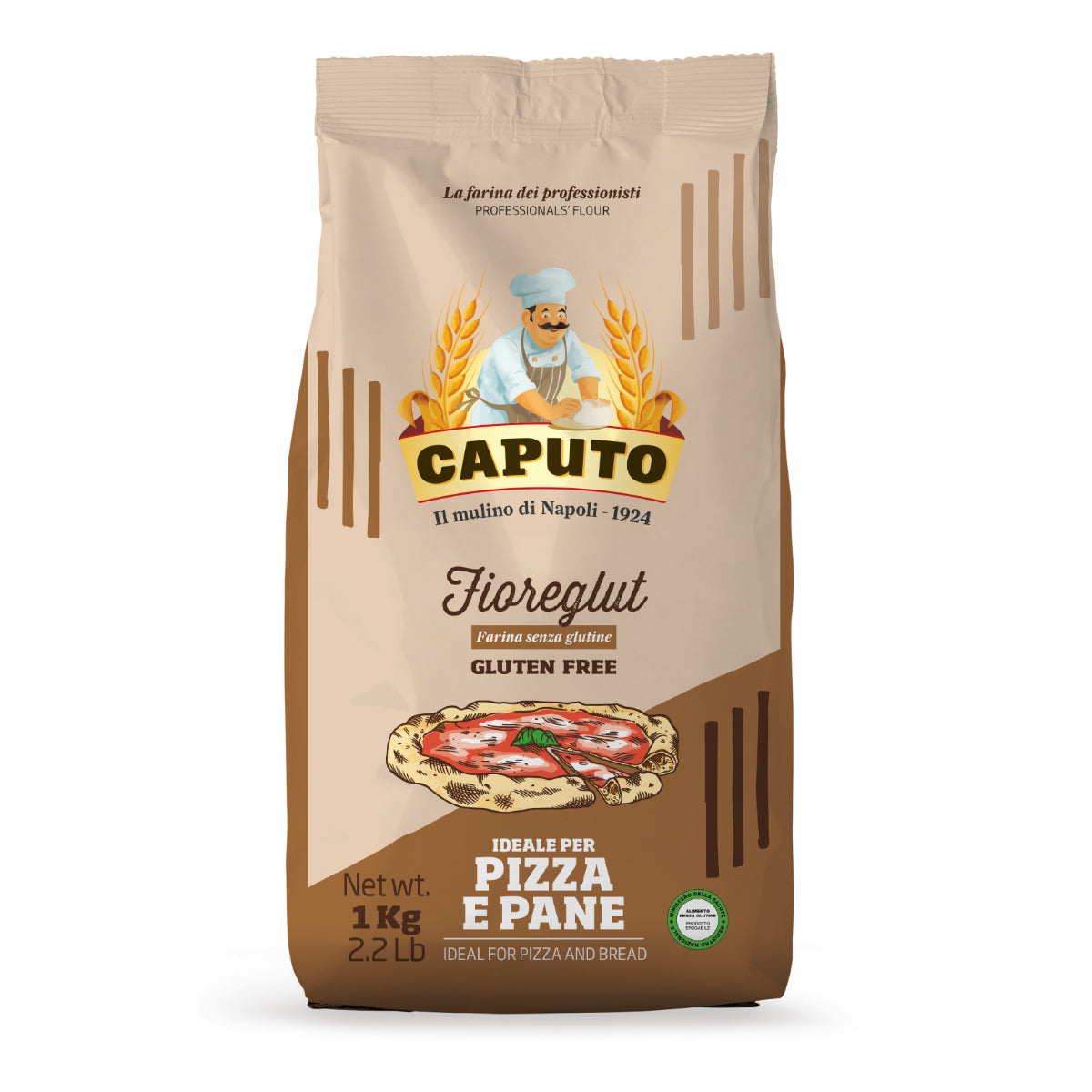 Farine sans gluten Fioreglut pour pizza et pain Caputo 1 kg