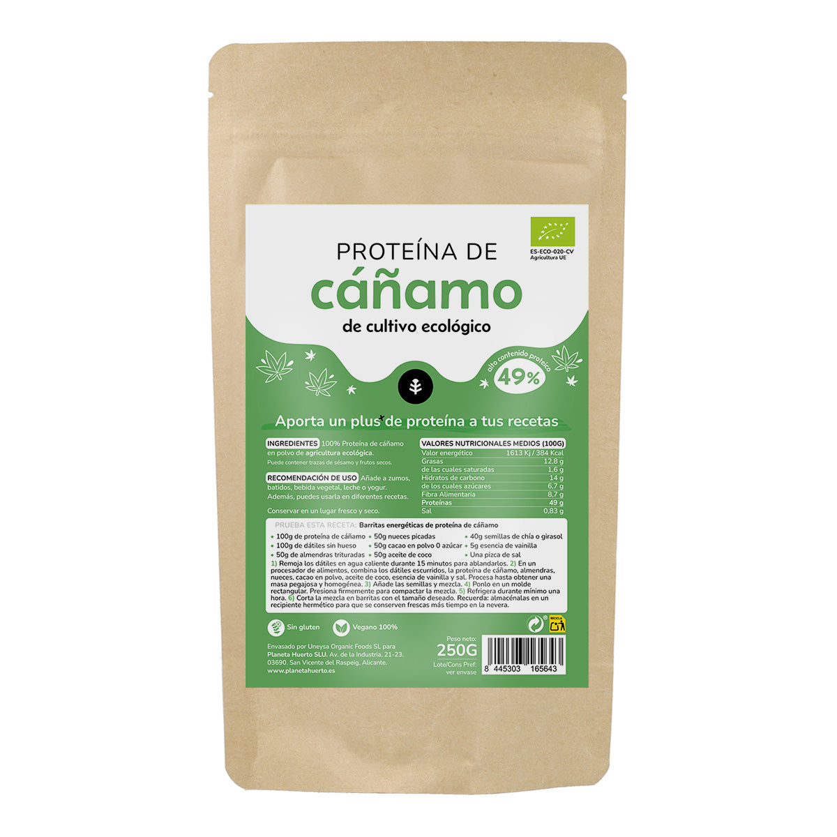 Hanfprotein Eco Planeta Huerto 250 g