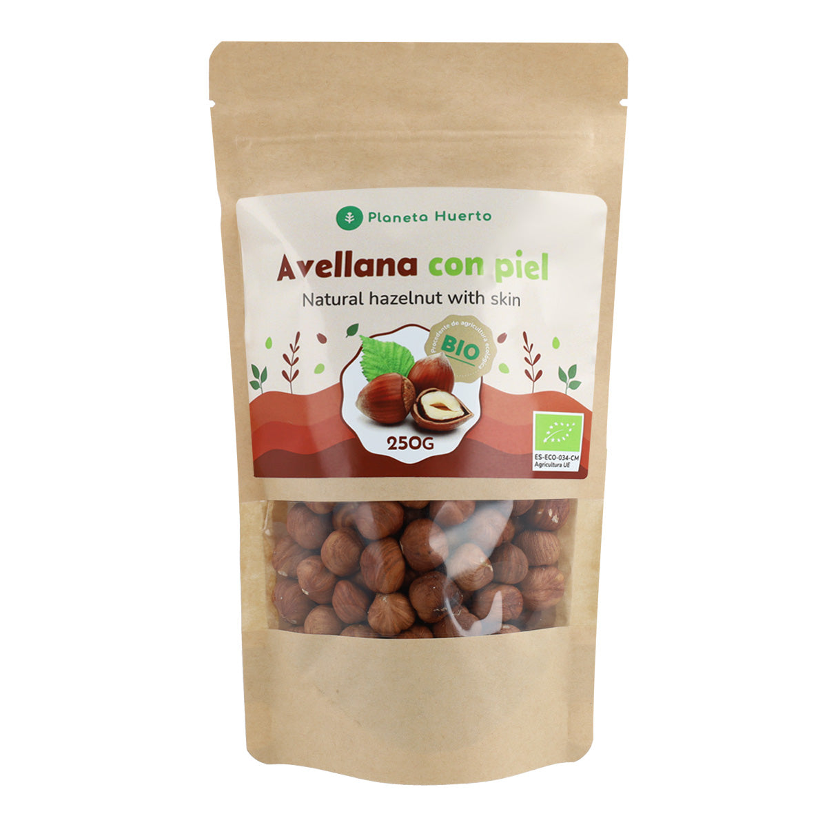 Avellana con piel ECO Planeta Huerto 250 g
