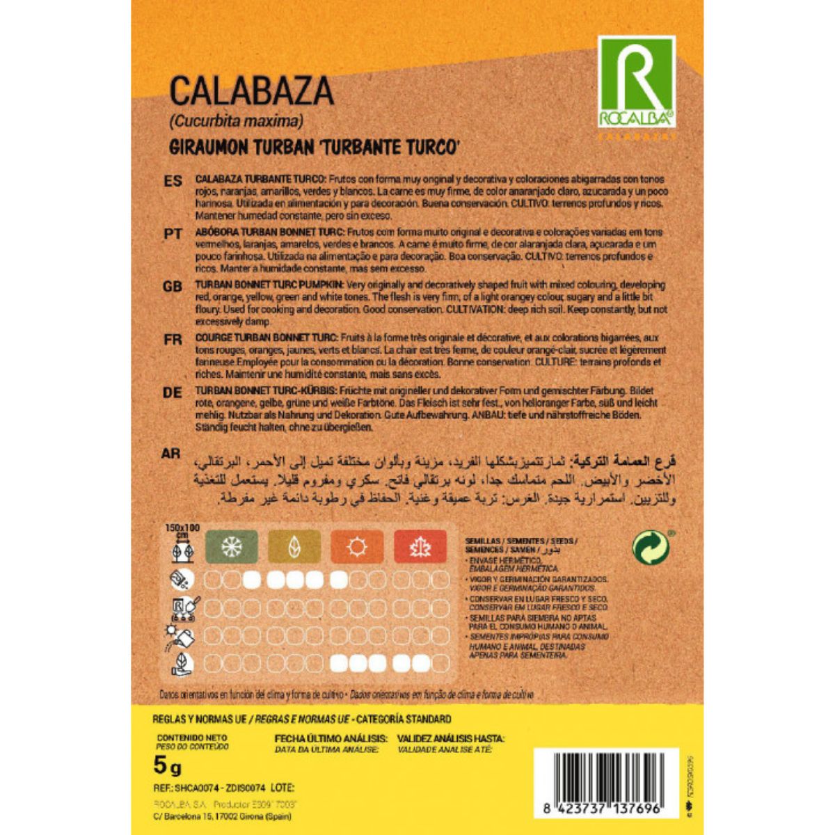 Nasiona dyni giraumont turban „turecka turban”