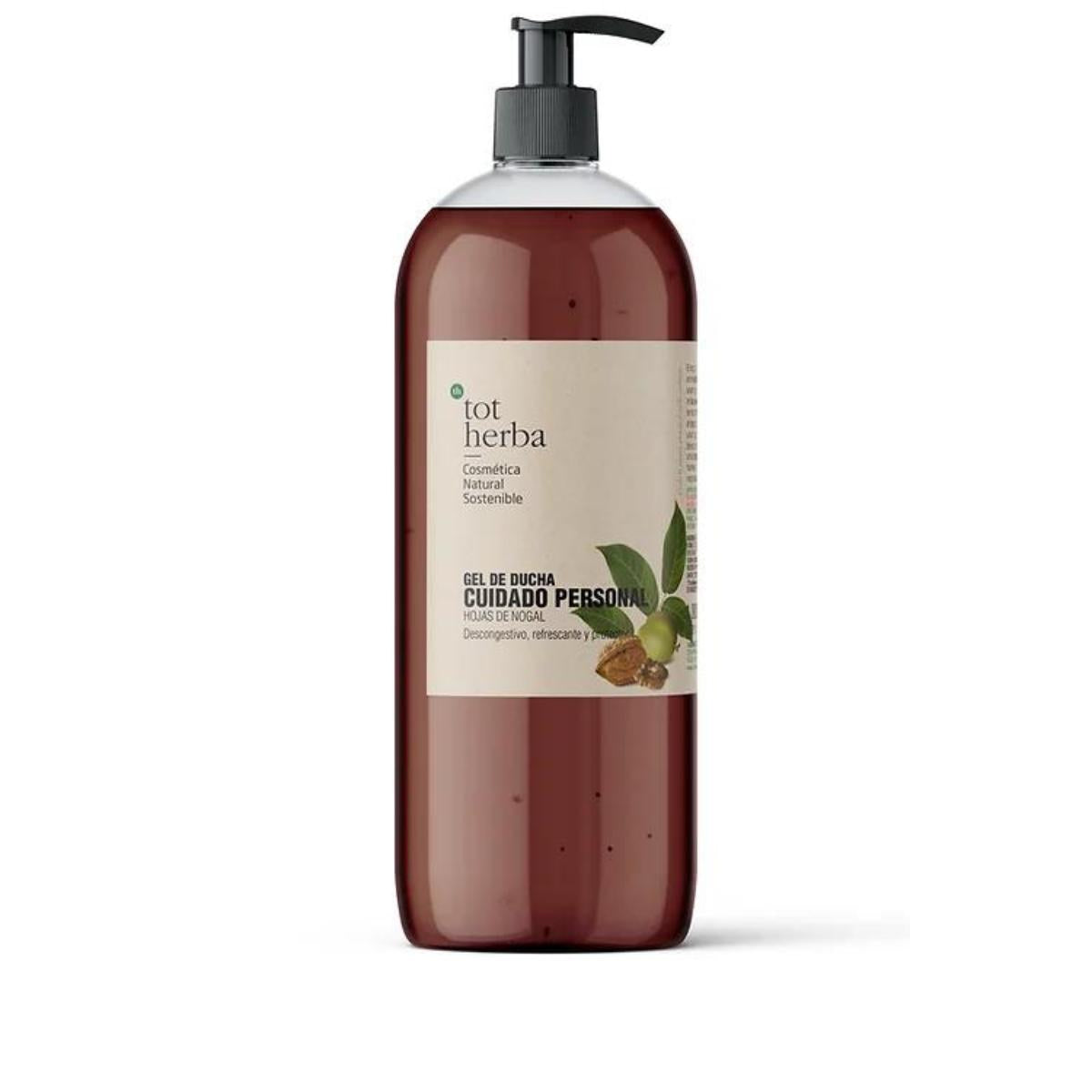 Gel douche feuilles de noyer 1 litre Tot Herba