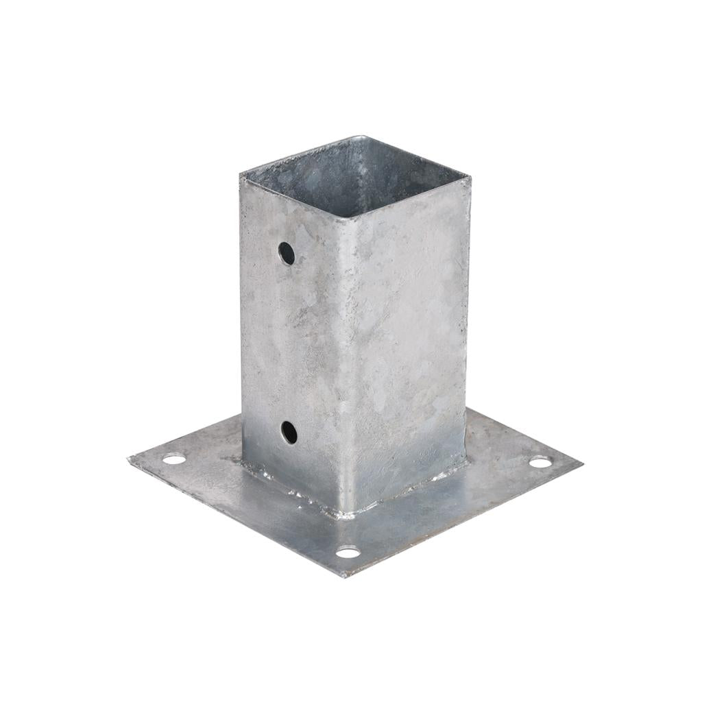 Supporto Ancoraggio metallico quadrato per pali e pergolati Faura 9x9