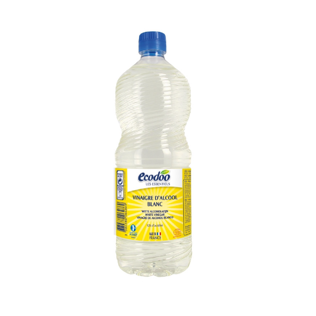 Weißer Alkoholessig zur Reinigung Ecodoo 1 l