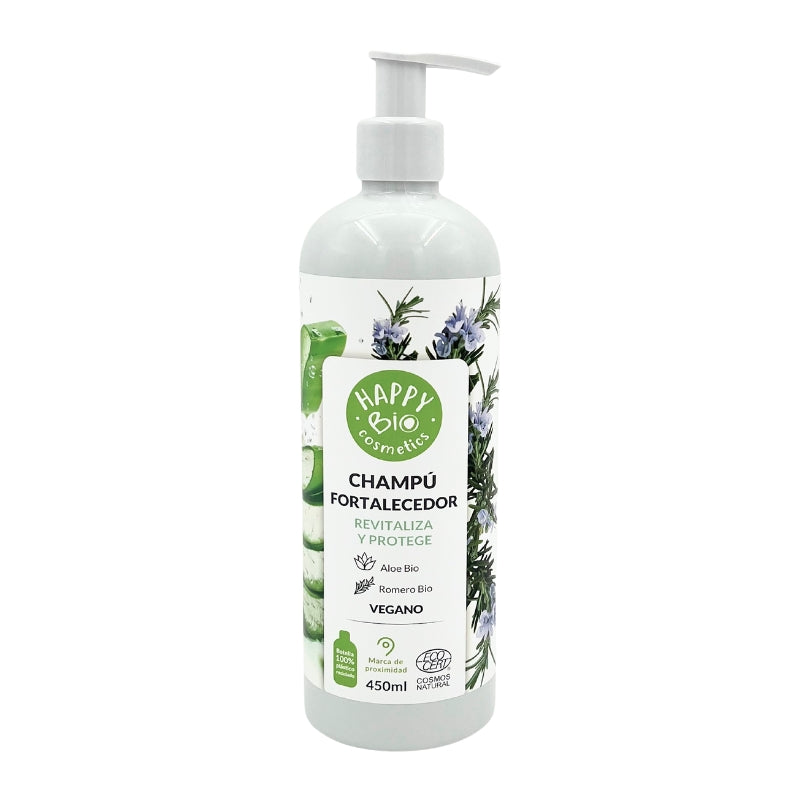 Versterkende shampoo met rozemarijn en aloë vera BIO HappyBio 450 ml