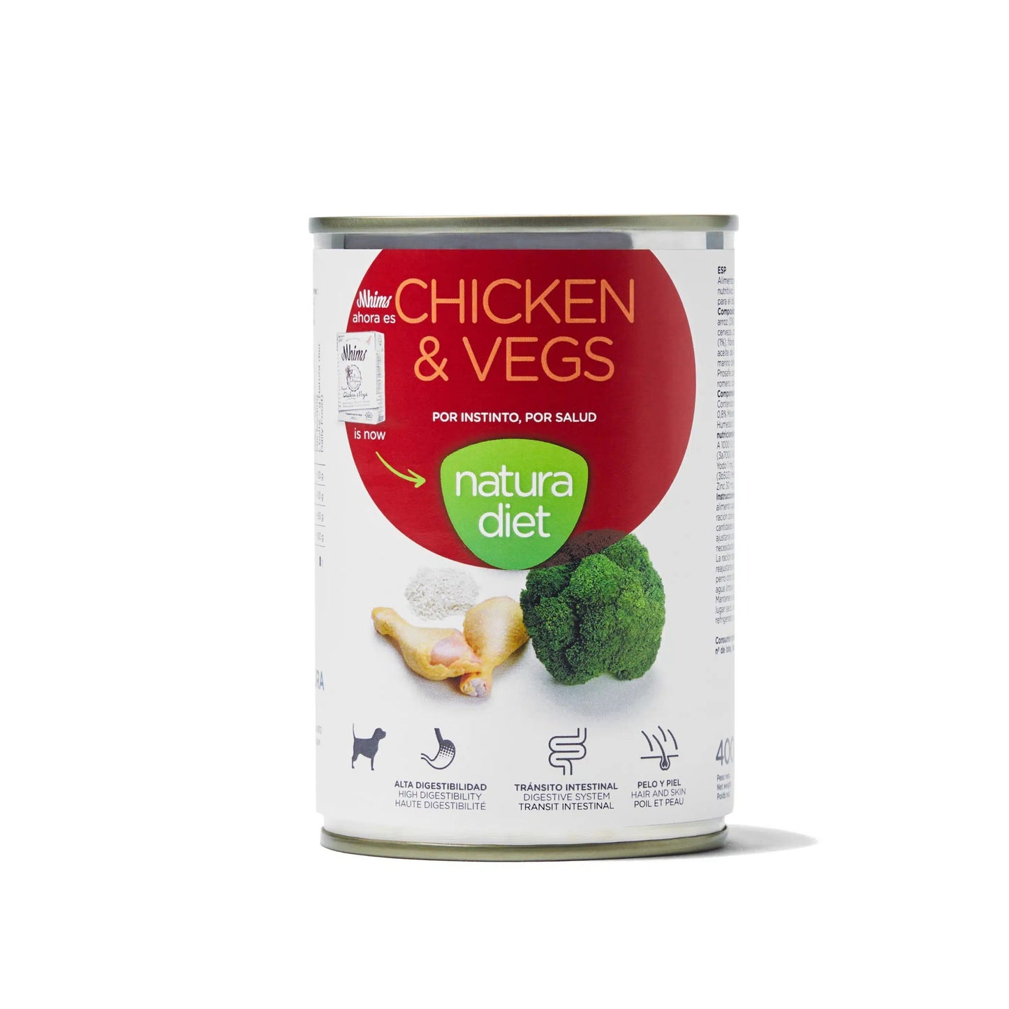 Natura Diet Dog Chicken & Vegs Cibo umido per cani 400 g