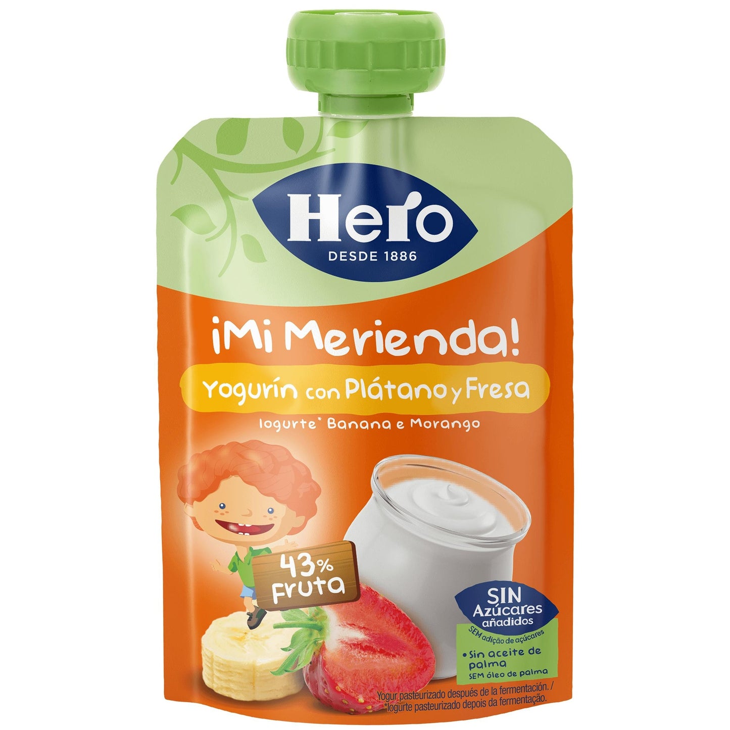 Jogurt bananowo-truskawkowy Hero 100 g