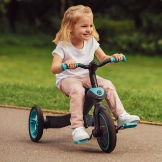 Konvertibel trehjuling Trike explorer 2 i 1 turkos