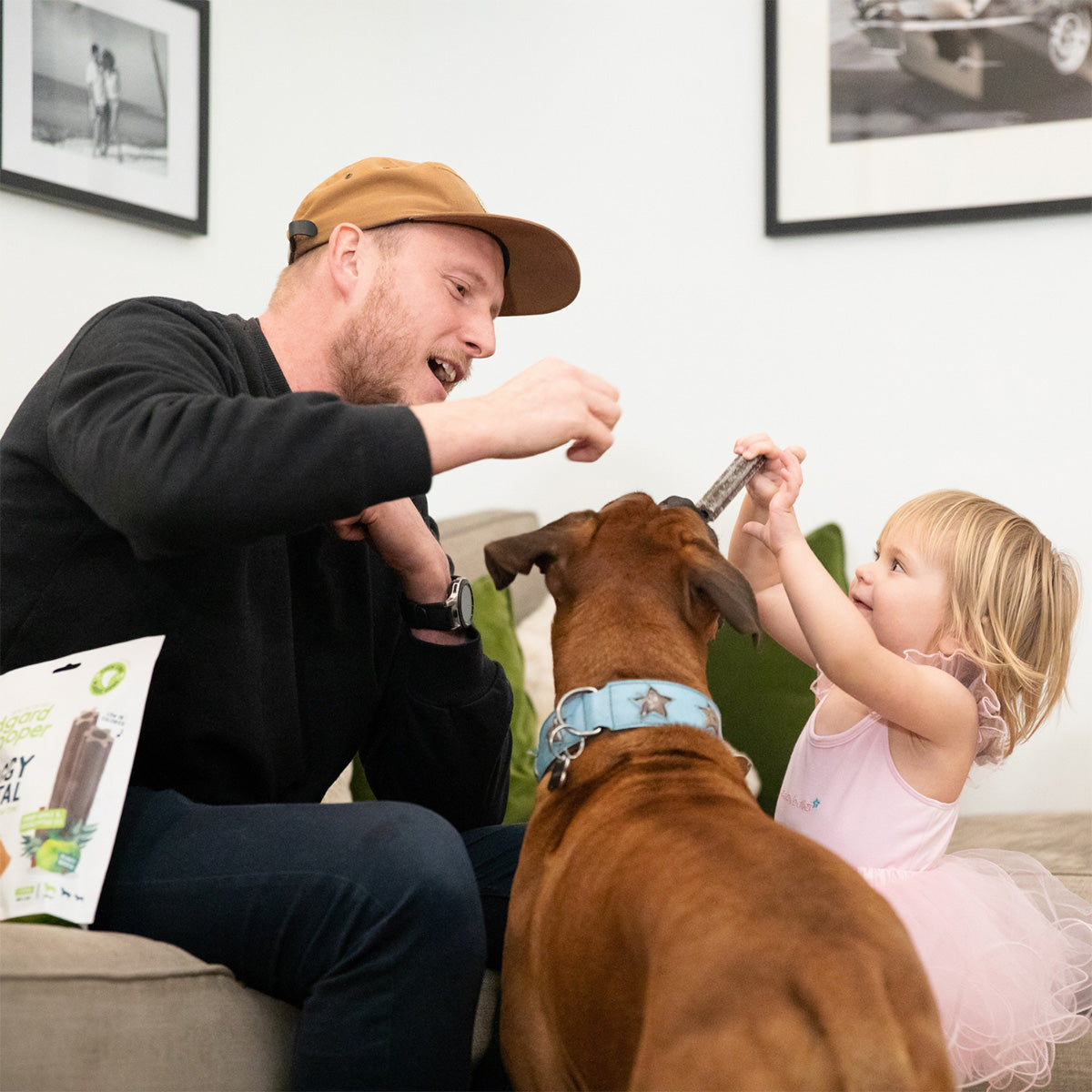 Doggy Dental för små hundar, mint och jordgubb Edgard Cooper 7 sticks