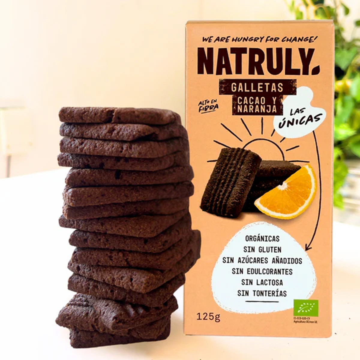BIO-Kekse mit Kakao- und Orangengeschmack Natruly 125 g
