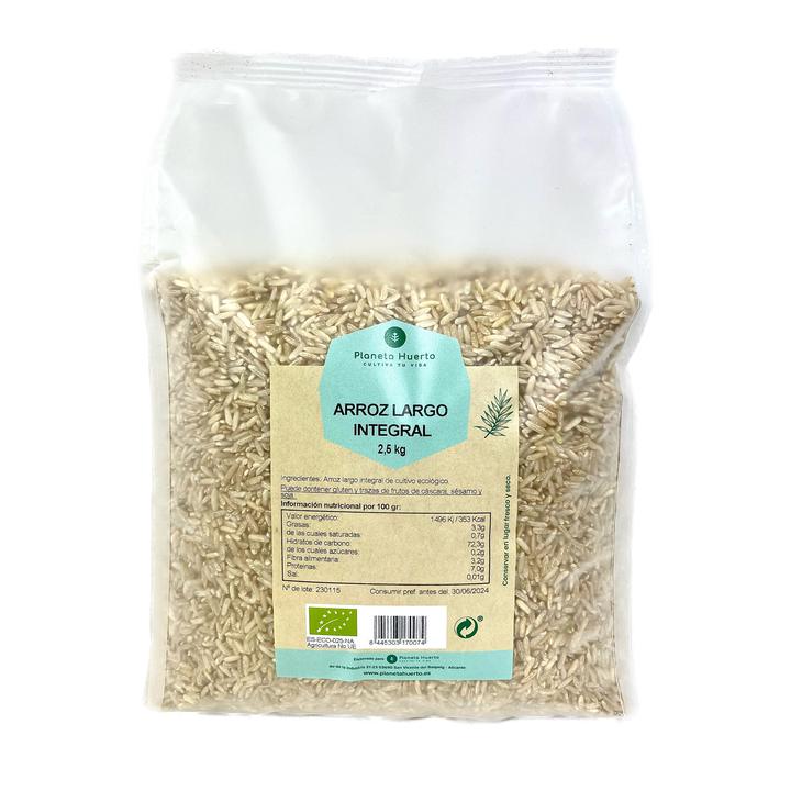 Riz brun à grains longs ECO Planeta Huerto 2,5 kg