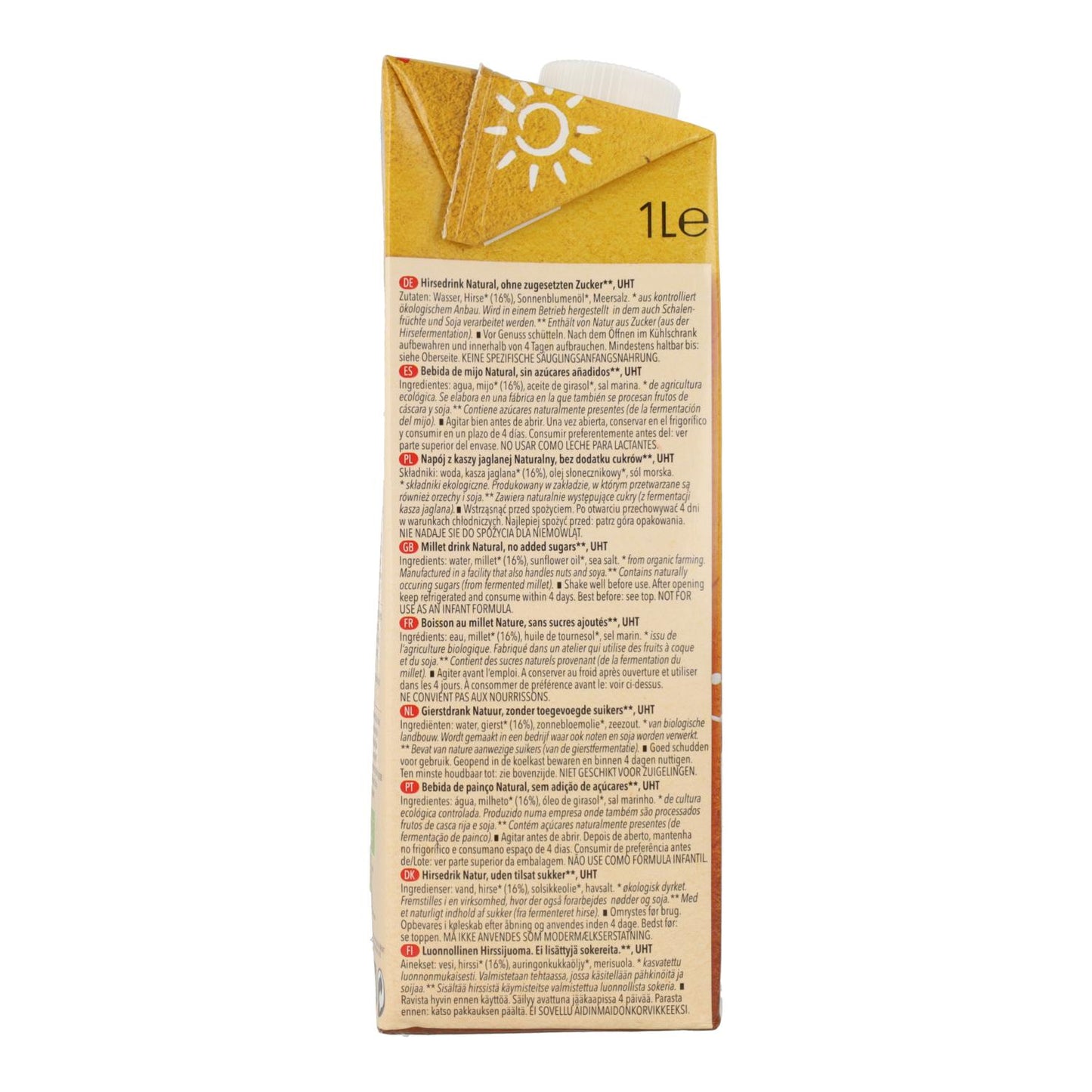 Pack 6 pcs Natumi Bio Boisson au Millet 1L