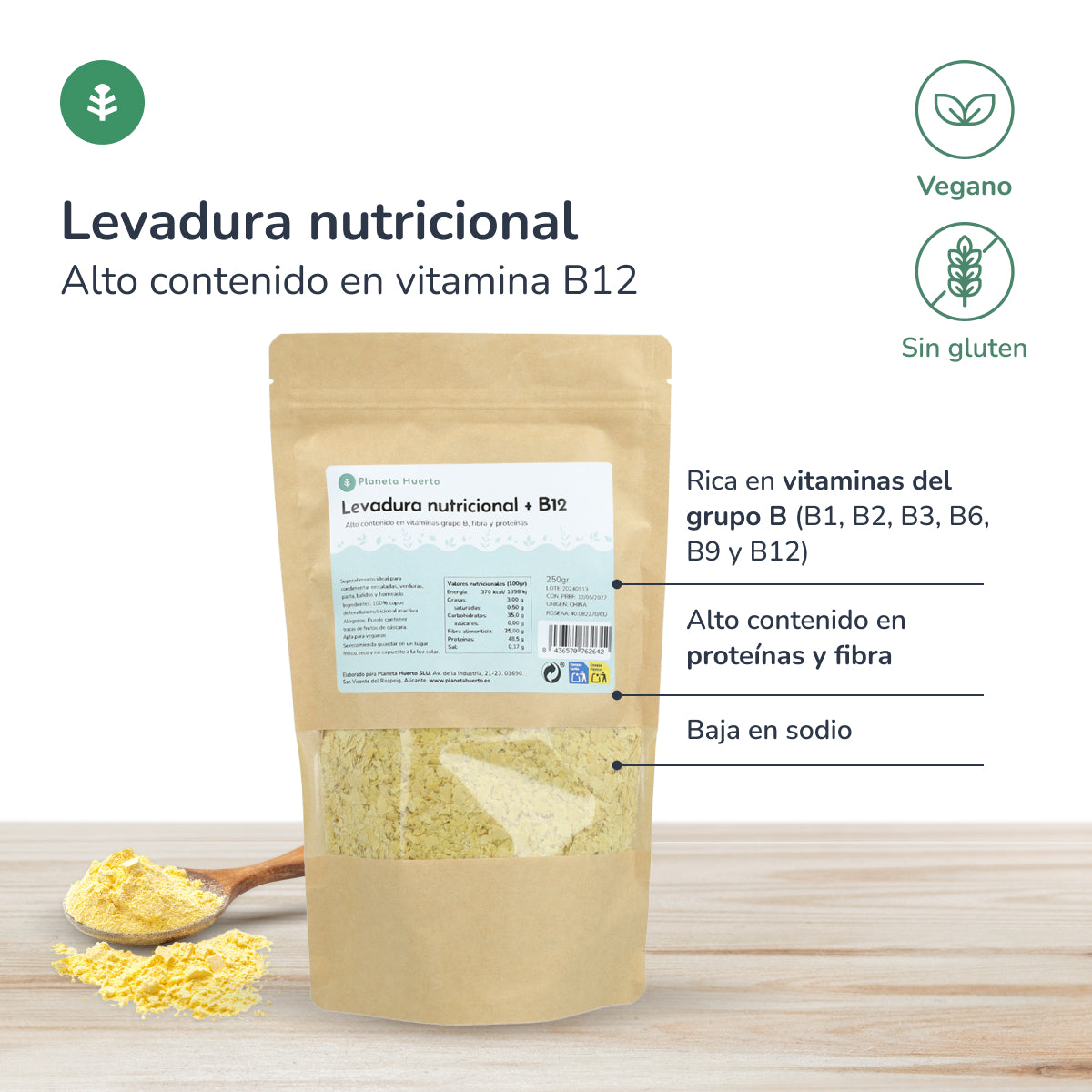 Nährhefe + B12 Planeta Huerto