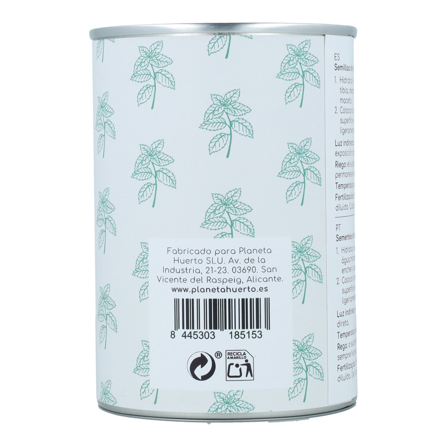 Kit de cultivo aromáticas Hierbabuena Planeta Huerto