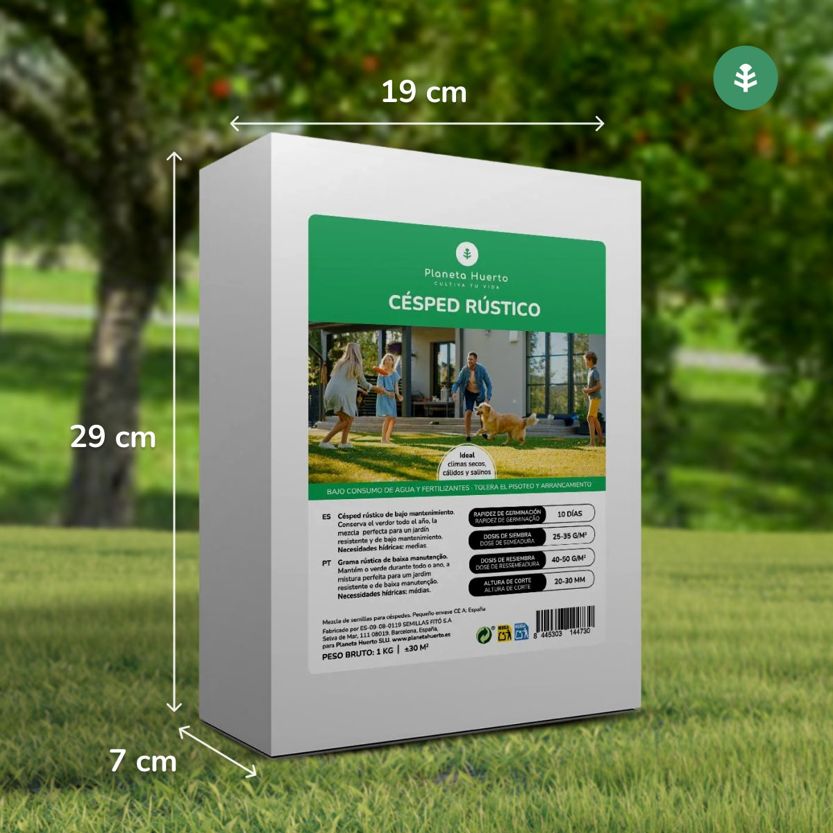 Graines de gazon d'ornement Planeta Huerto 1 kg