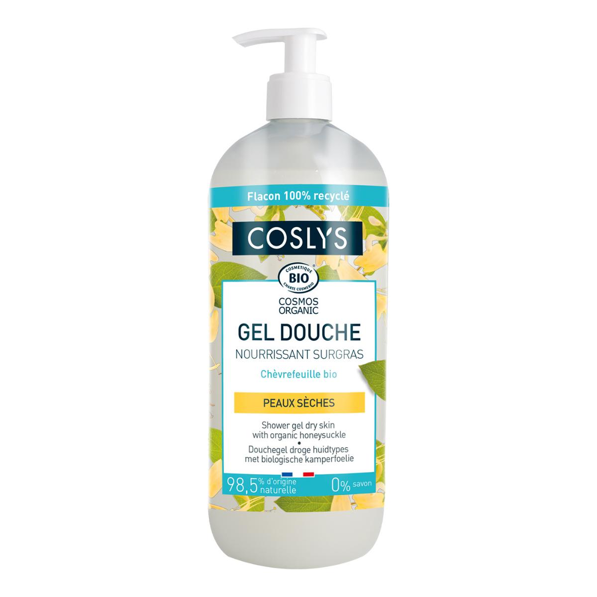 Gel douche pour peaux sèches et sensibles Coslys 1 L