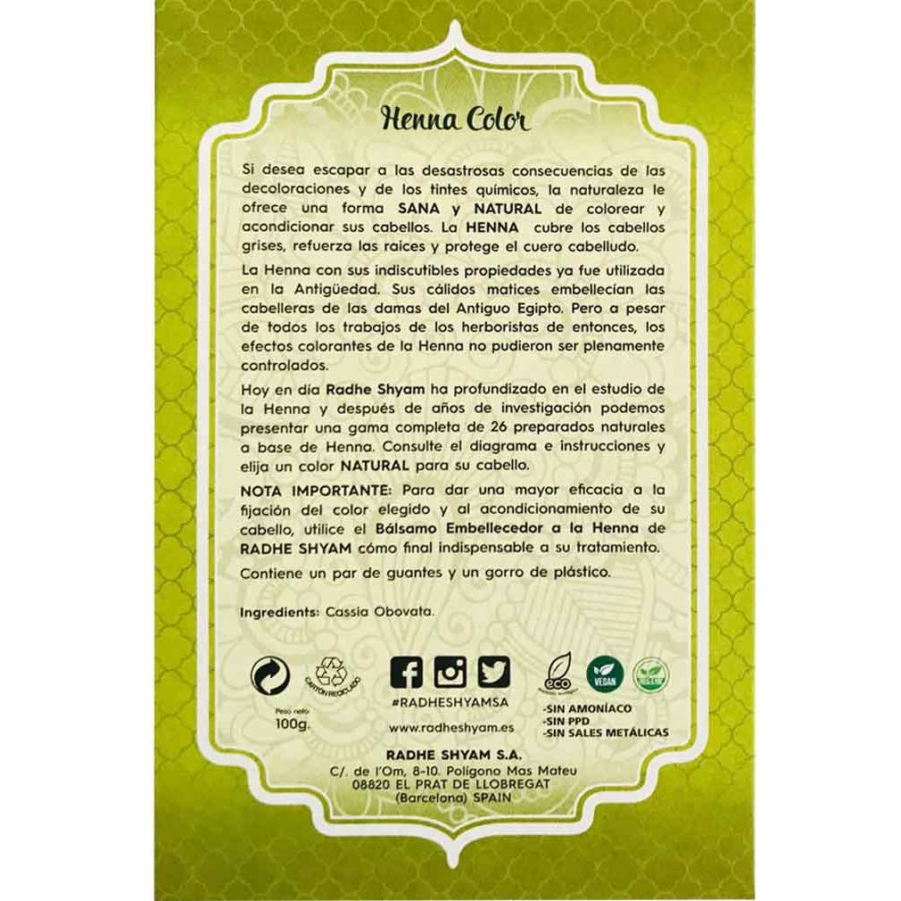 Neutralt henna-pulver Radhe Shyam 100 g