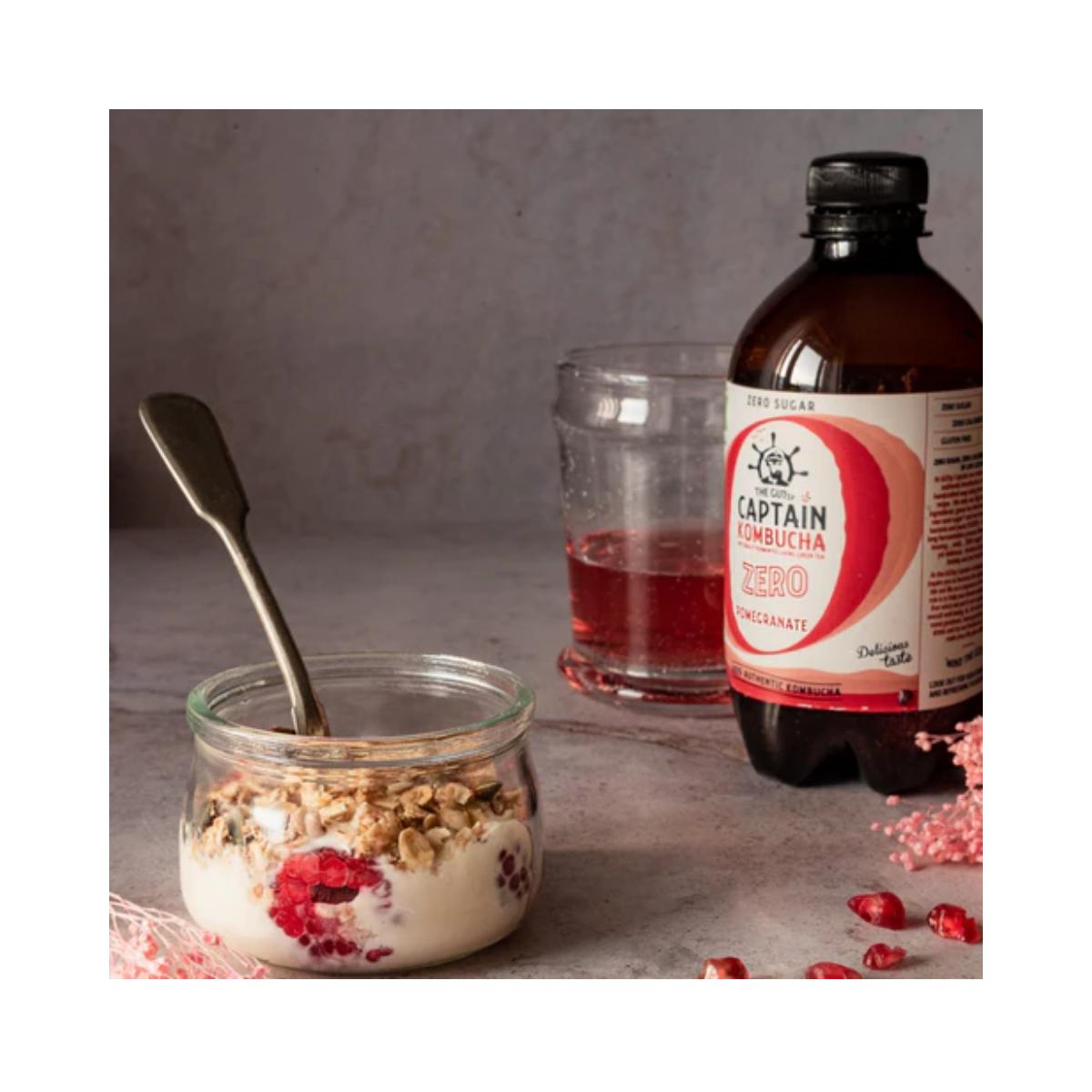 Kombucha Zero Granatapfel BIO Captain Kombucha 400 ml