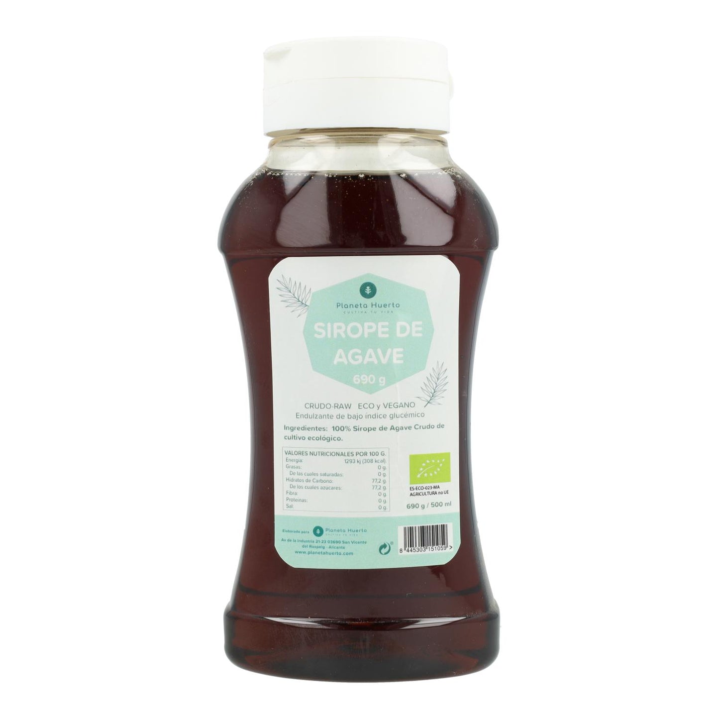 Rauwe ECO Agavesiroop Planeta Huerto 500 ml