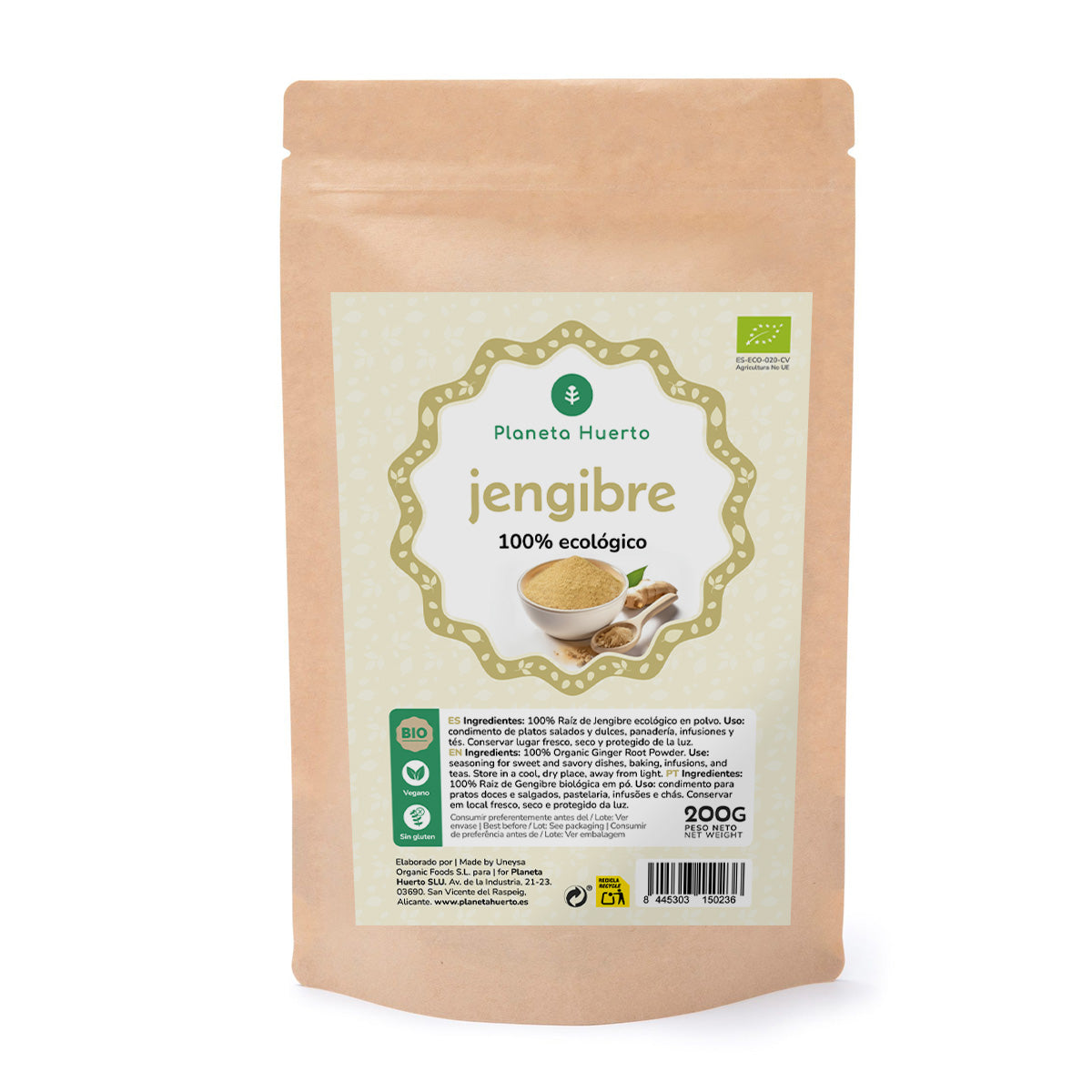 Ginger powder ECO Planeta Huerto