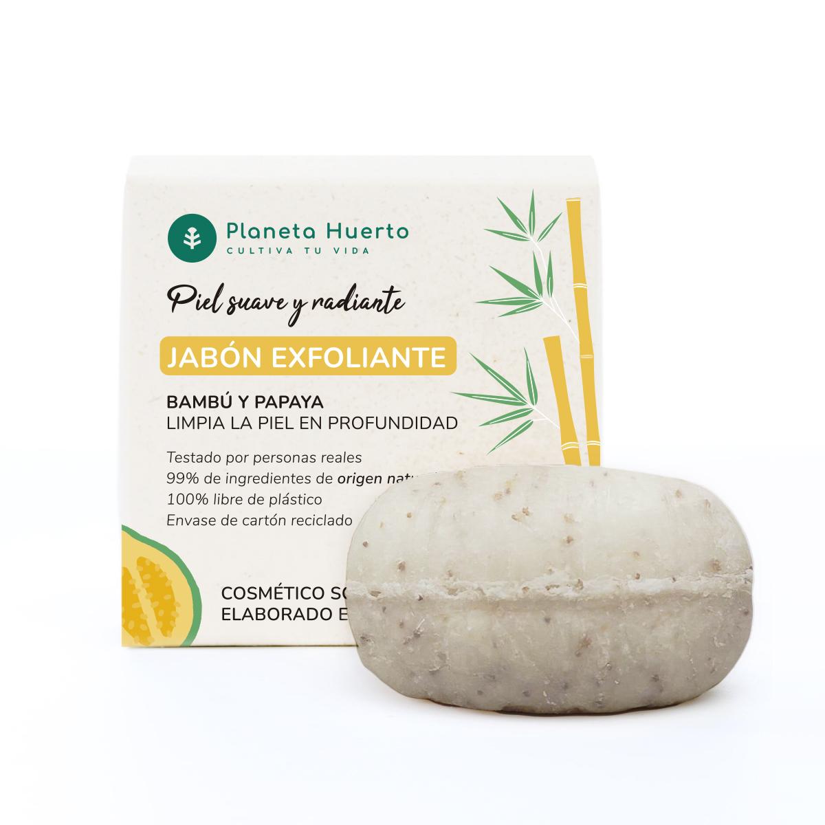 Exfoliërende zeep met papaja-extract Planeta Huerto 85 g
