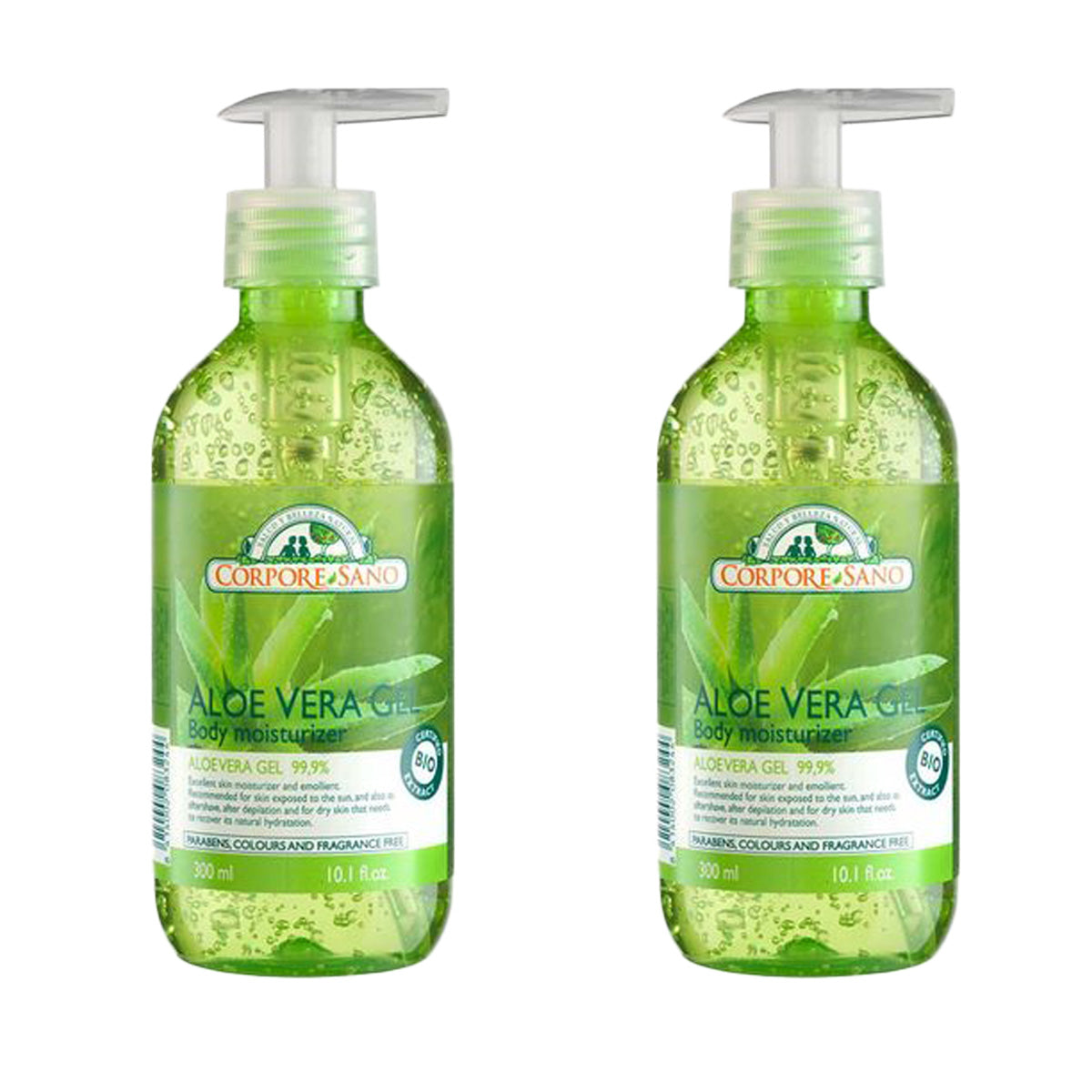 Pack 2x Gel d'aloe vera pour la peau Corpore Sano 500 ml