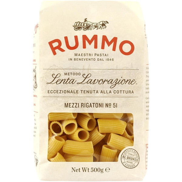 Pâtes Mezzi Rigatoni Nº51 Rummo 500g
