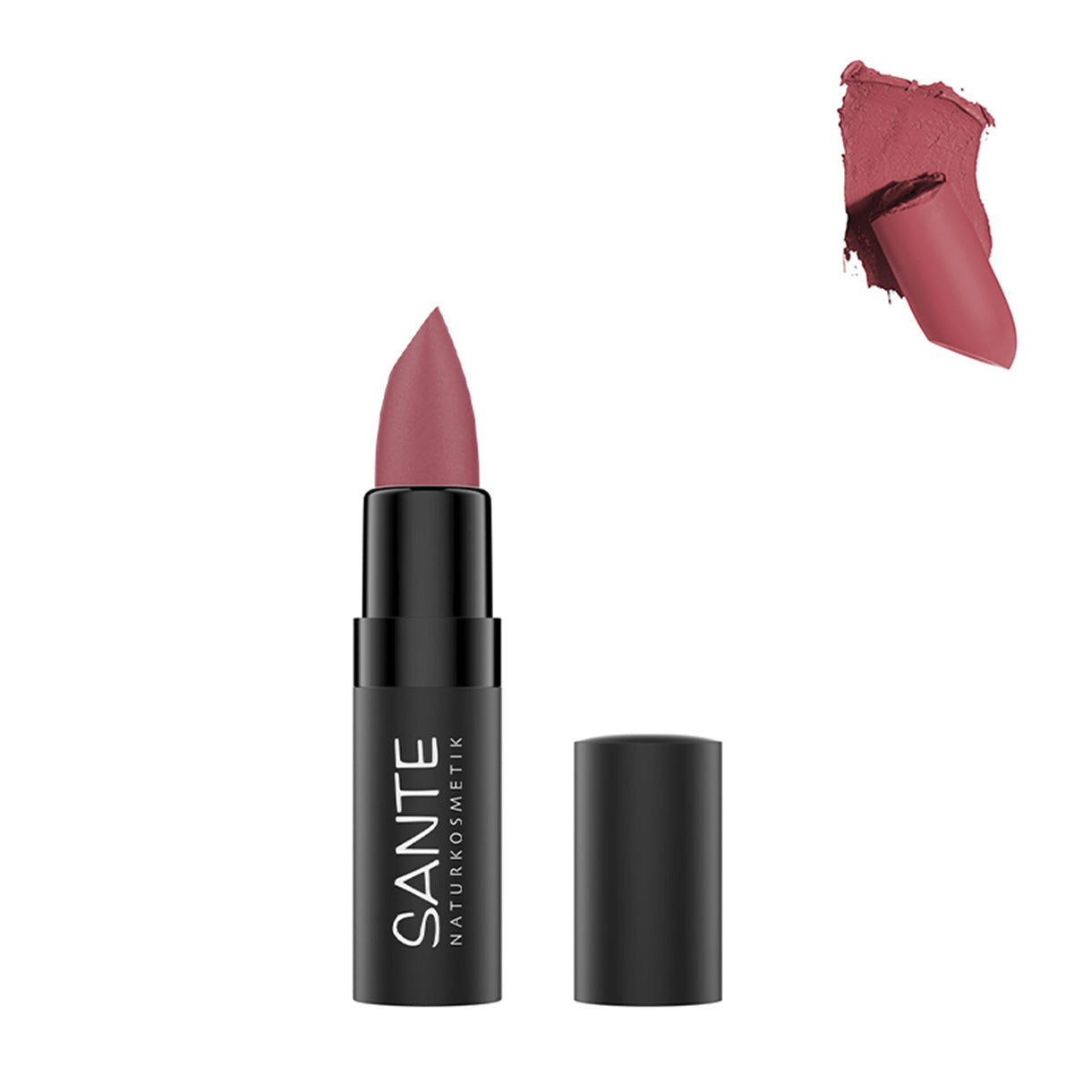 Rossetto opaco 02 Dusty Rose, Sante, 4,5 g