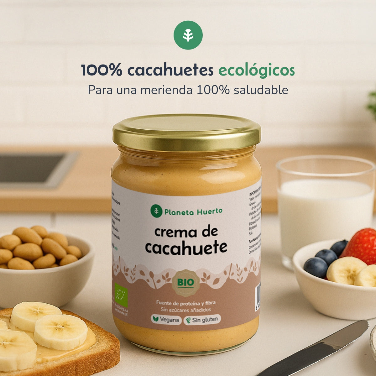 Jordnötskräm ECO Planeta Huerto