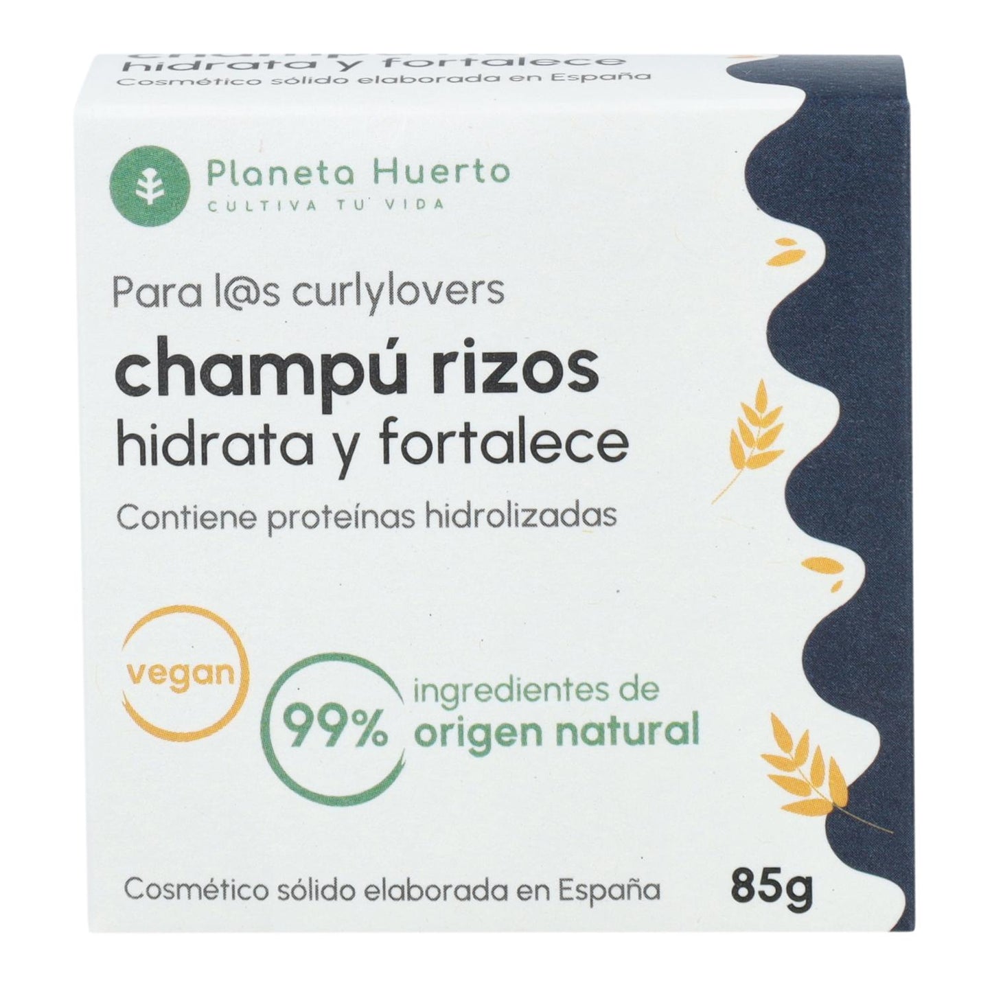 Curly Method Festes Shampoo mit hydrolysiertem Protein Planeta Huerto 85 g