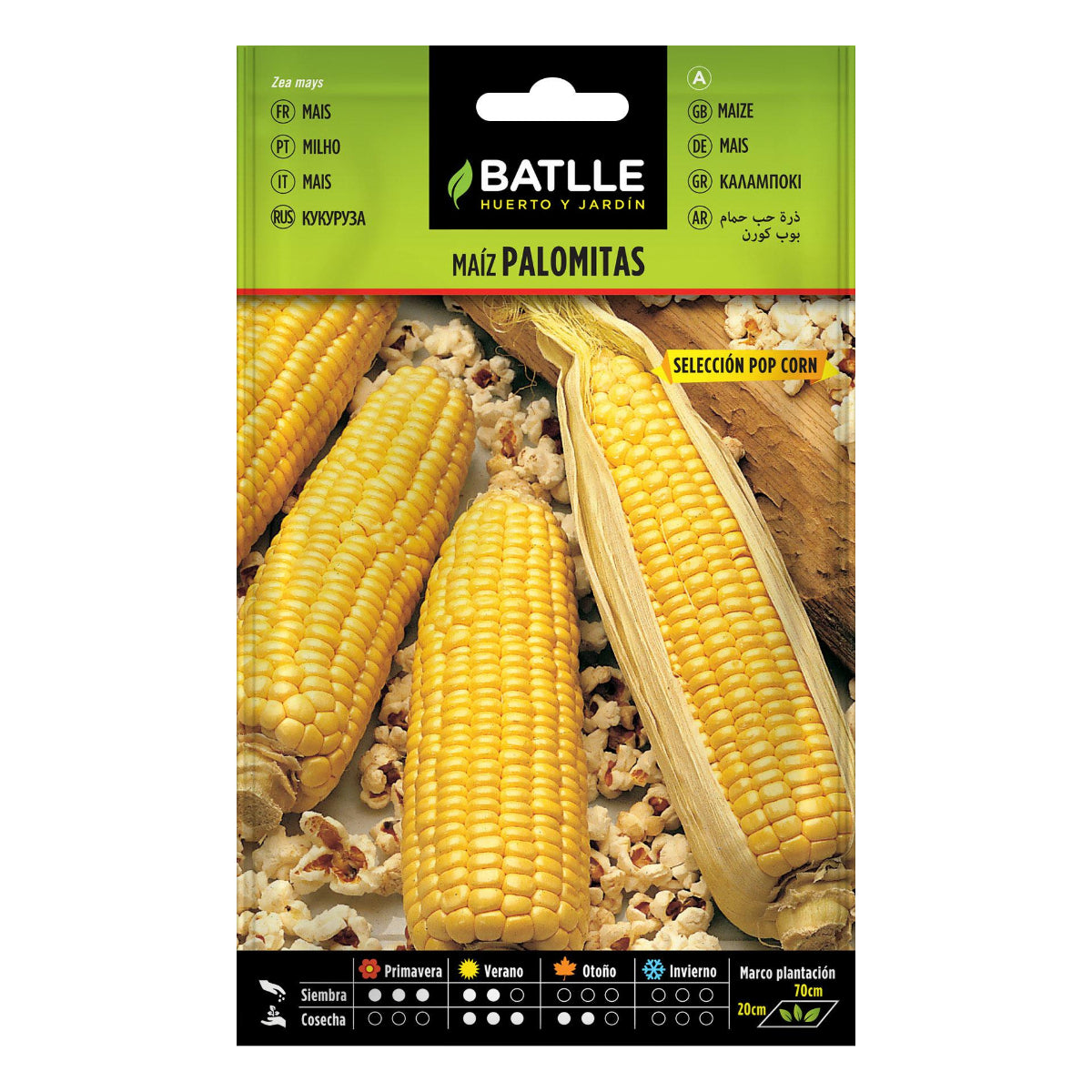 Batlle popcorn corn kernels