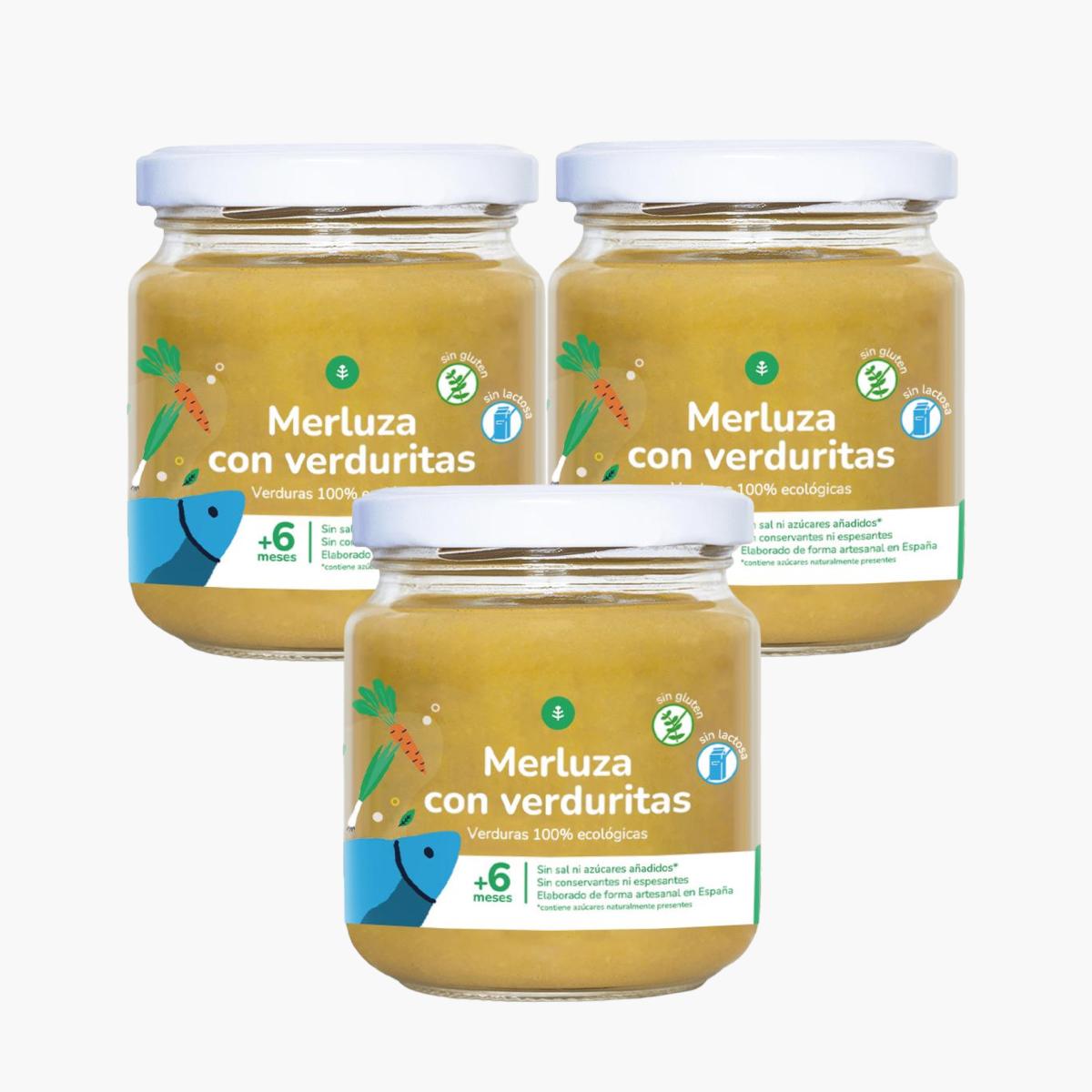 3x Packung Seehecht mit Gemüse Seehecht und Gemüse Garden Planet 180 g