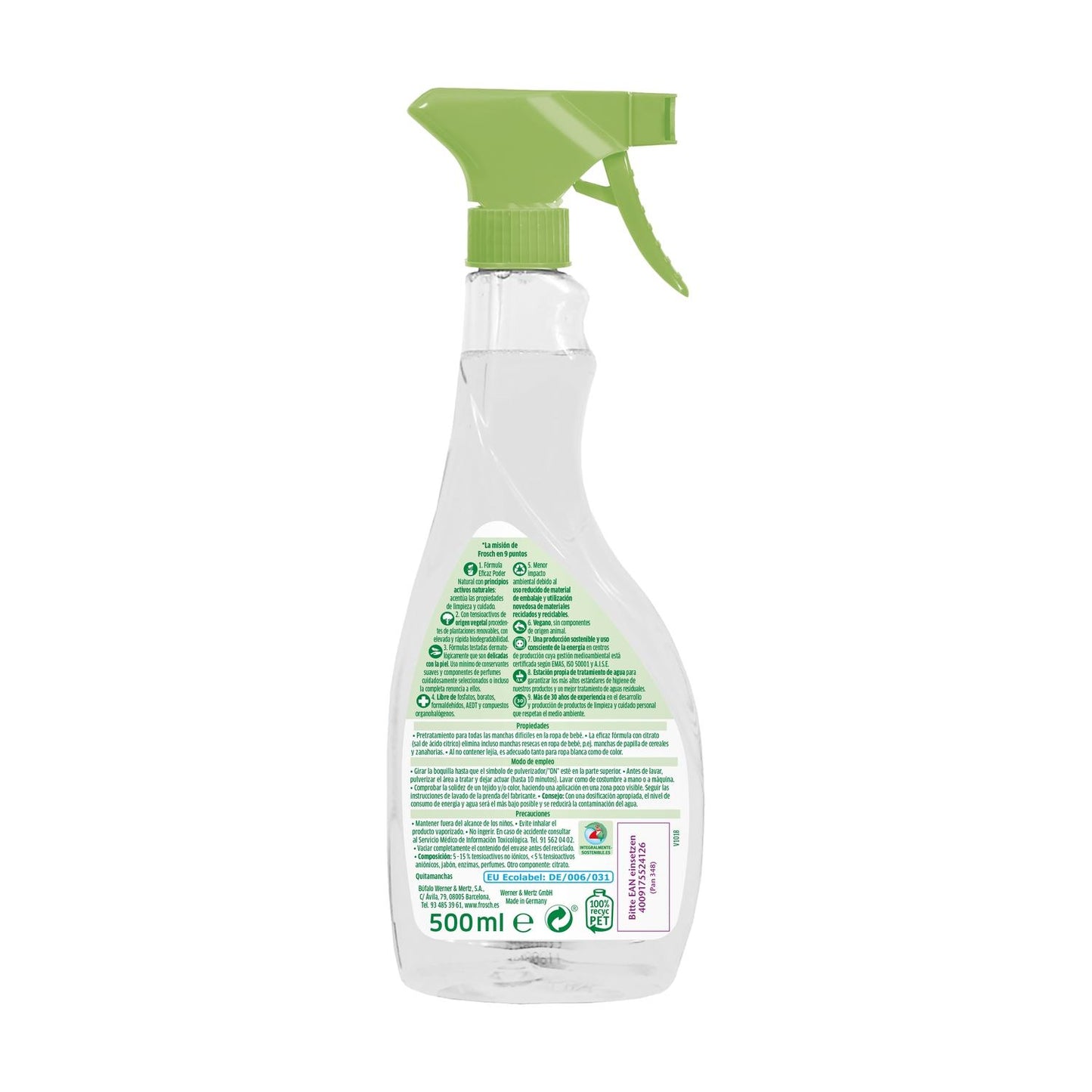 Płyn do usuwania plam dla dzieci Frosch 500 ml