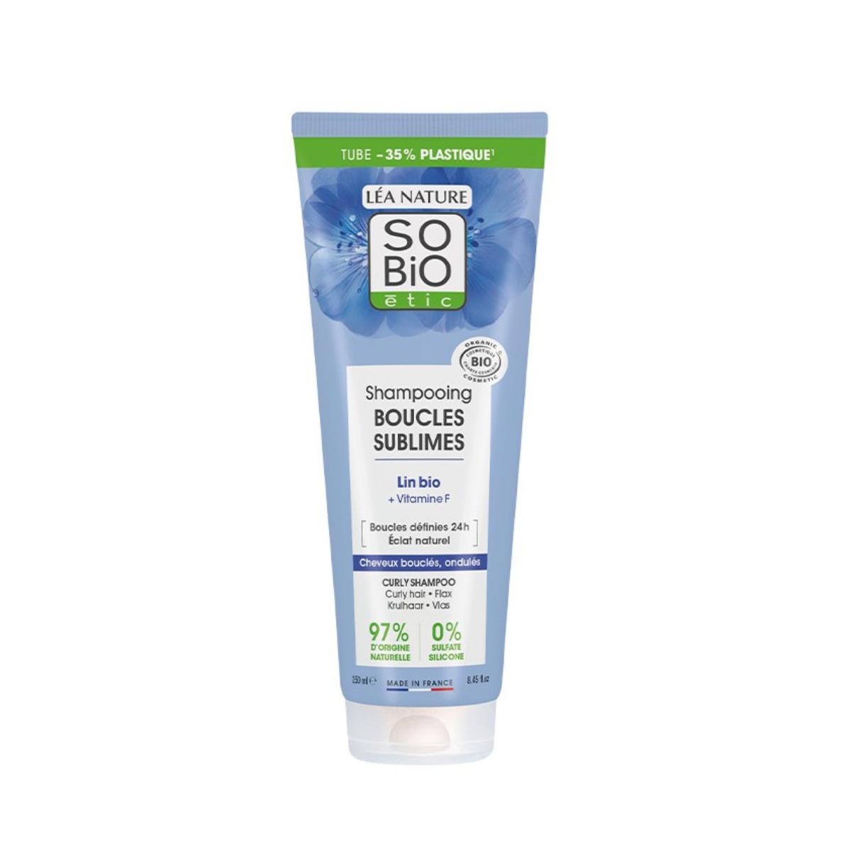Bio-Shampoo für lockiges Haar & Vitamin F So'Bio 250 ml